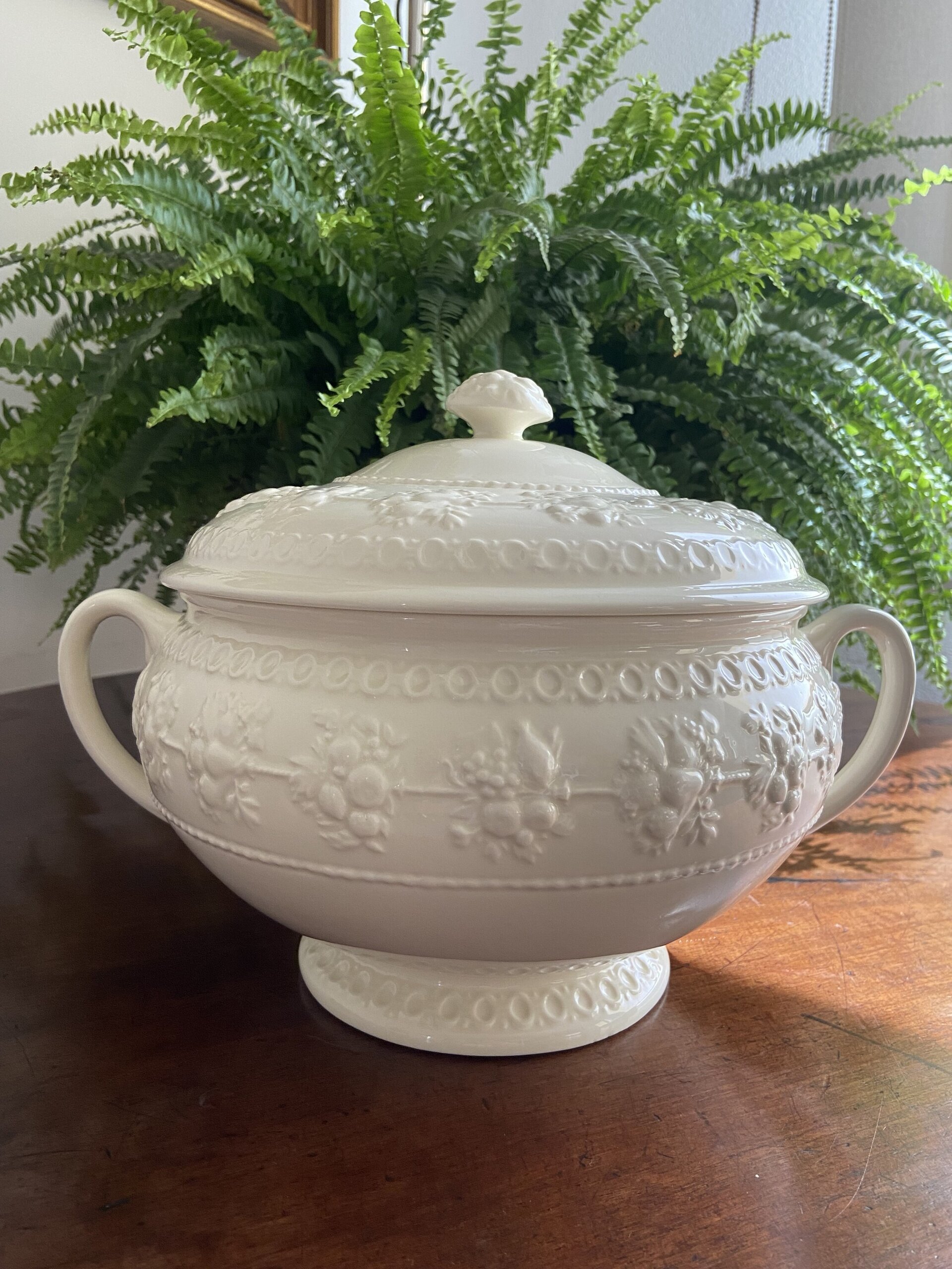 Sopera en porcelana inglesa "Wedgwood" (mod.Barlaston) - 3