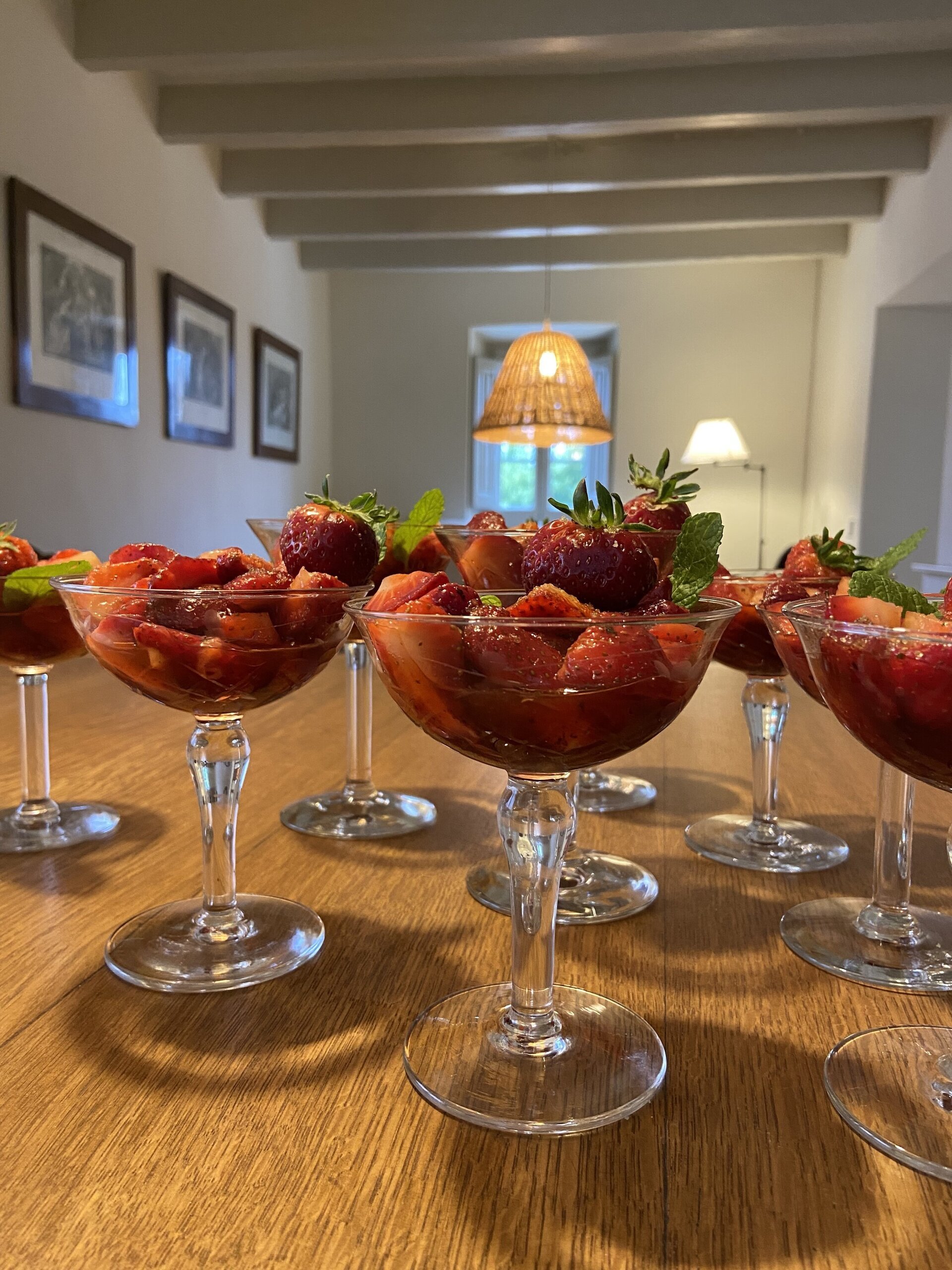 9 copas cava/postre con diferentes tallas. - 2