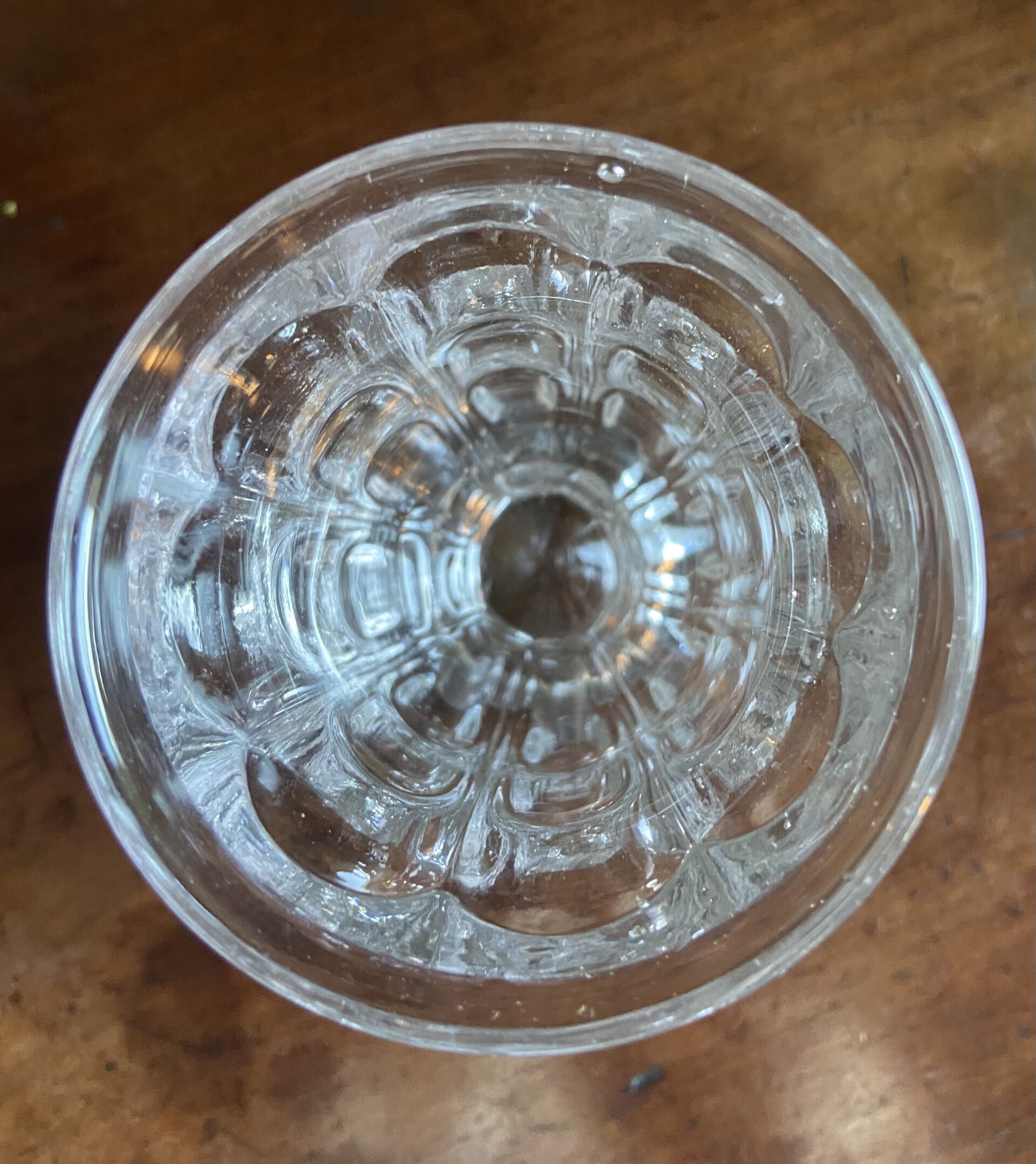 Copa huertana en vidrio prensado de cristalerias "Santa Lucia" Murcia. - 2