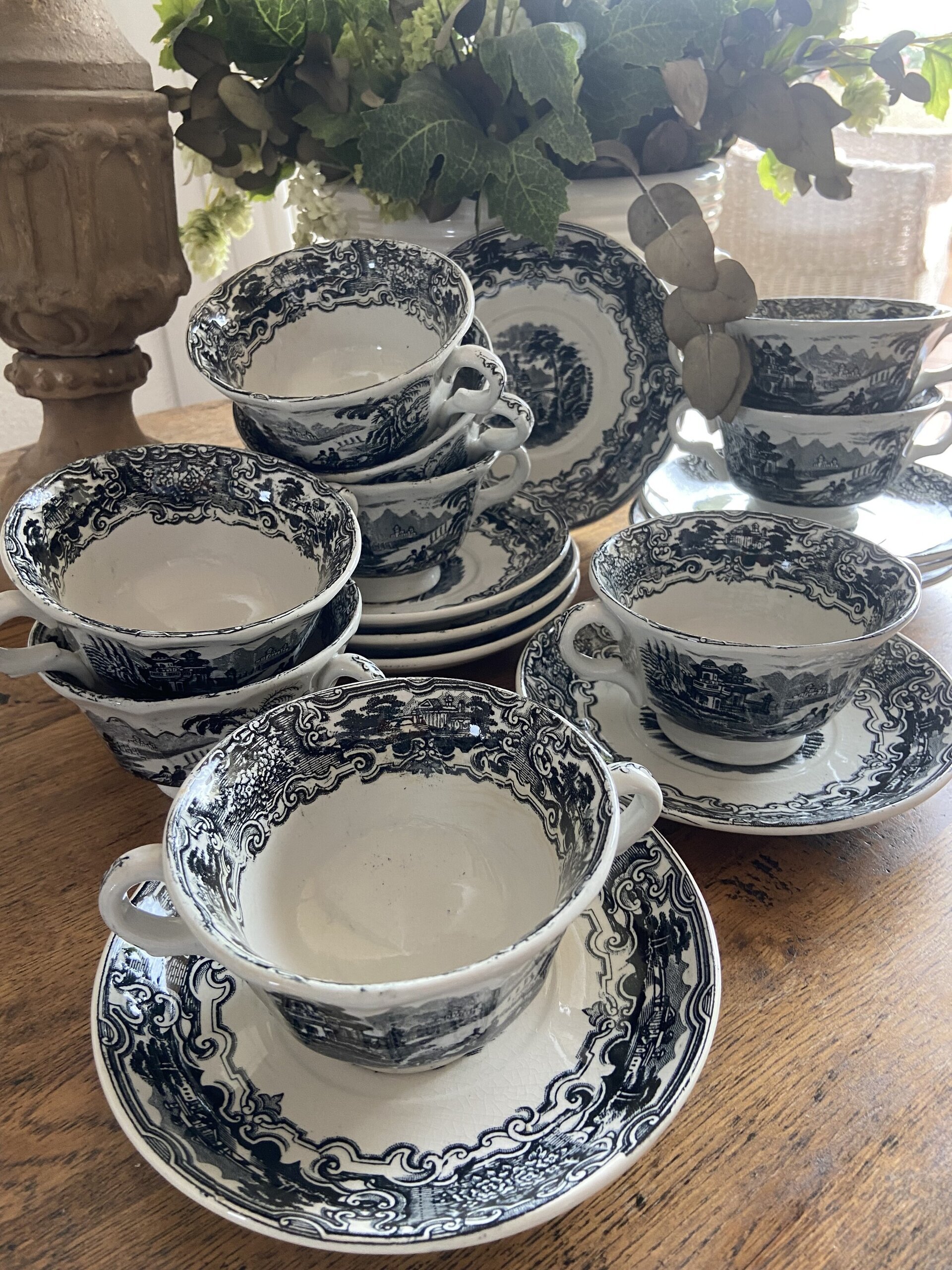 8 tazas de consomé "Pickman S.A. Sevilla" La Cartuja - 3