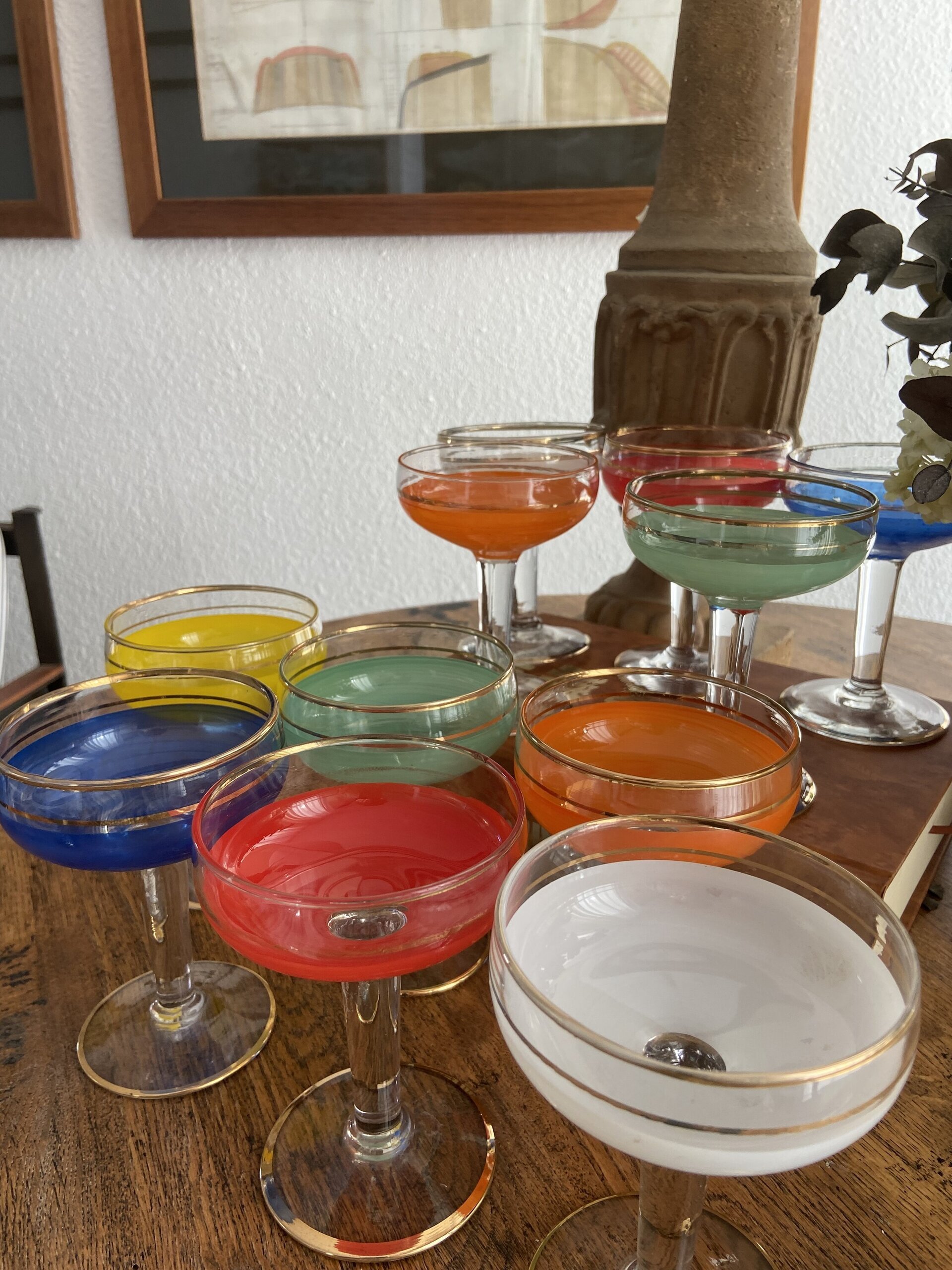 11 copas cava/postre en diferentes colores. - 4