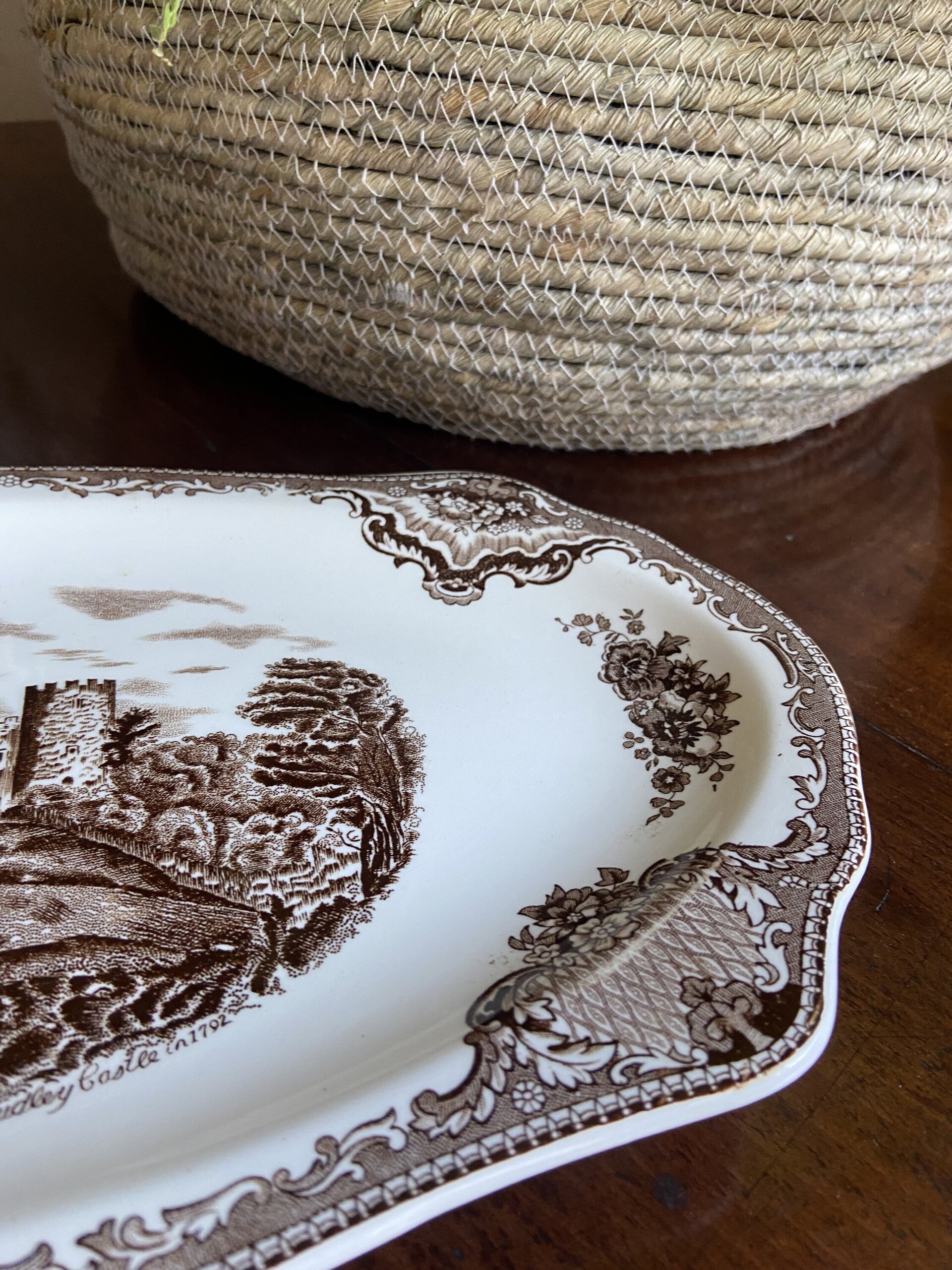 Fuente cake en loza inglesa "Johnson Bros". - 2