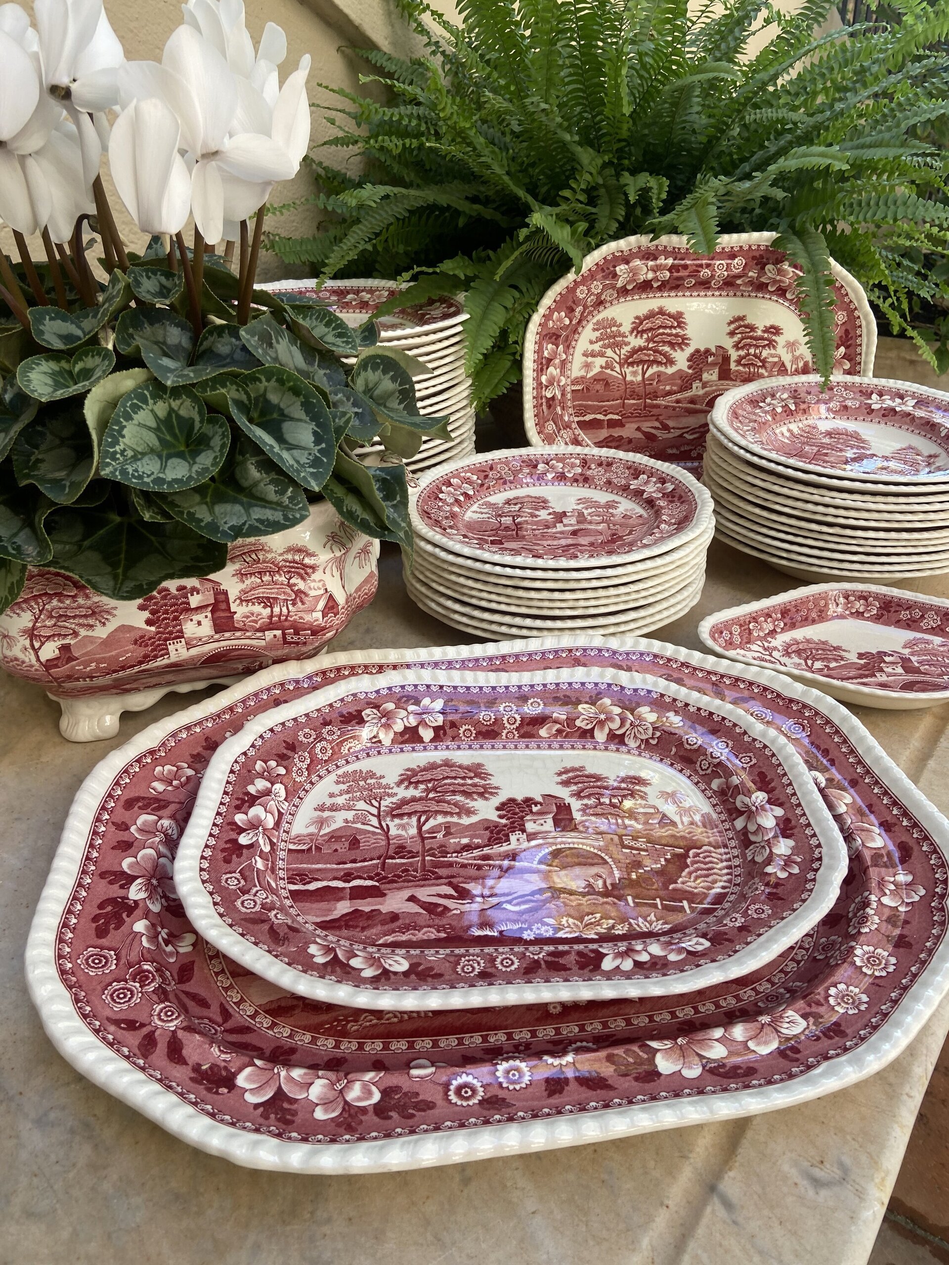 Vajilla en loza inglesa "Spode". - 1