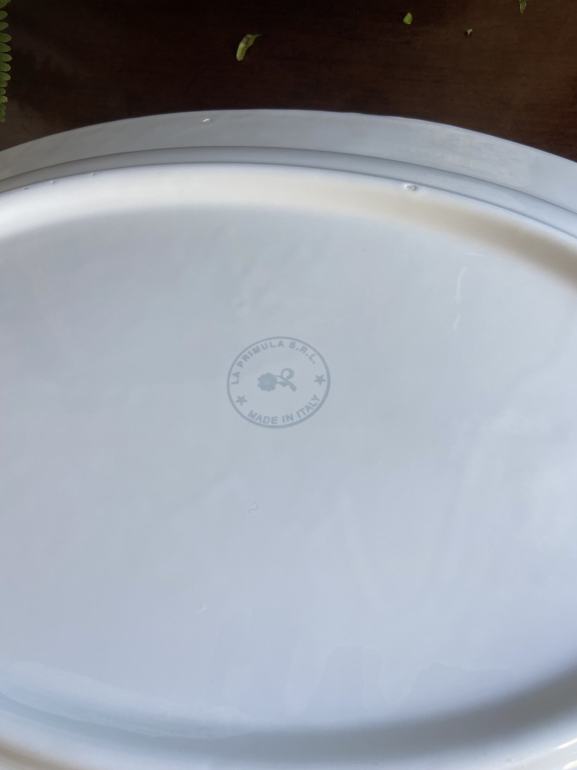 Fuente blanca en cerámica italiana - 6