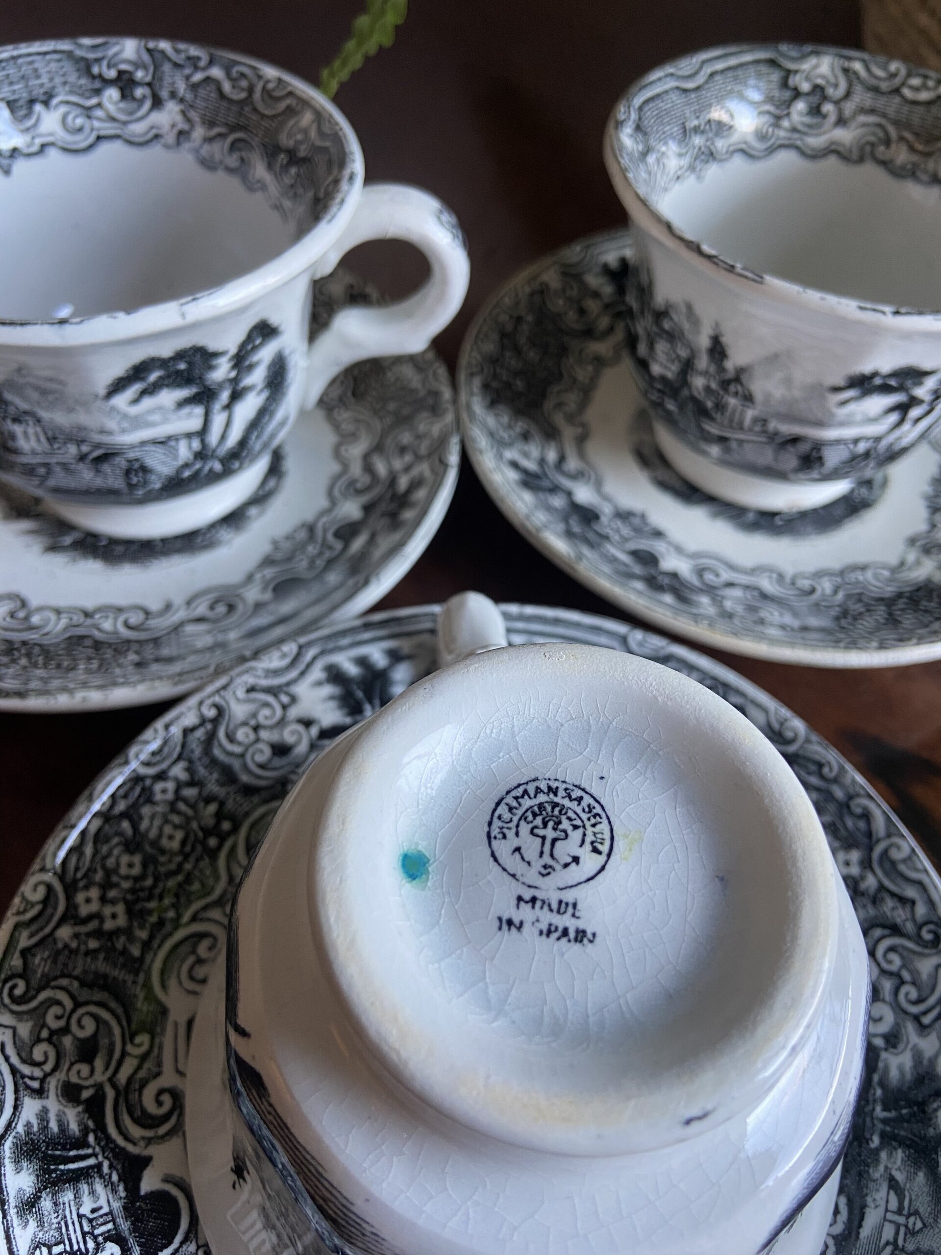 3 tazas de té "Pickman S.A. Sevilla" mod.Vistas - 5