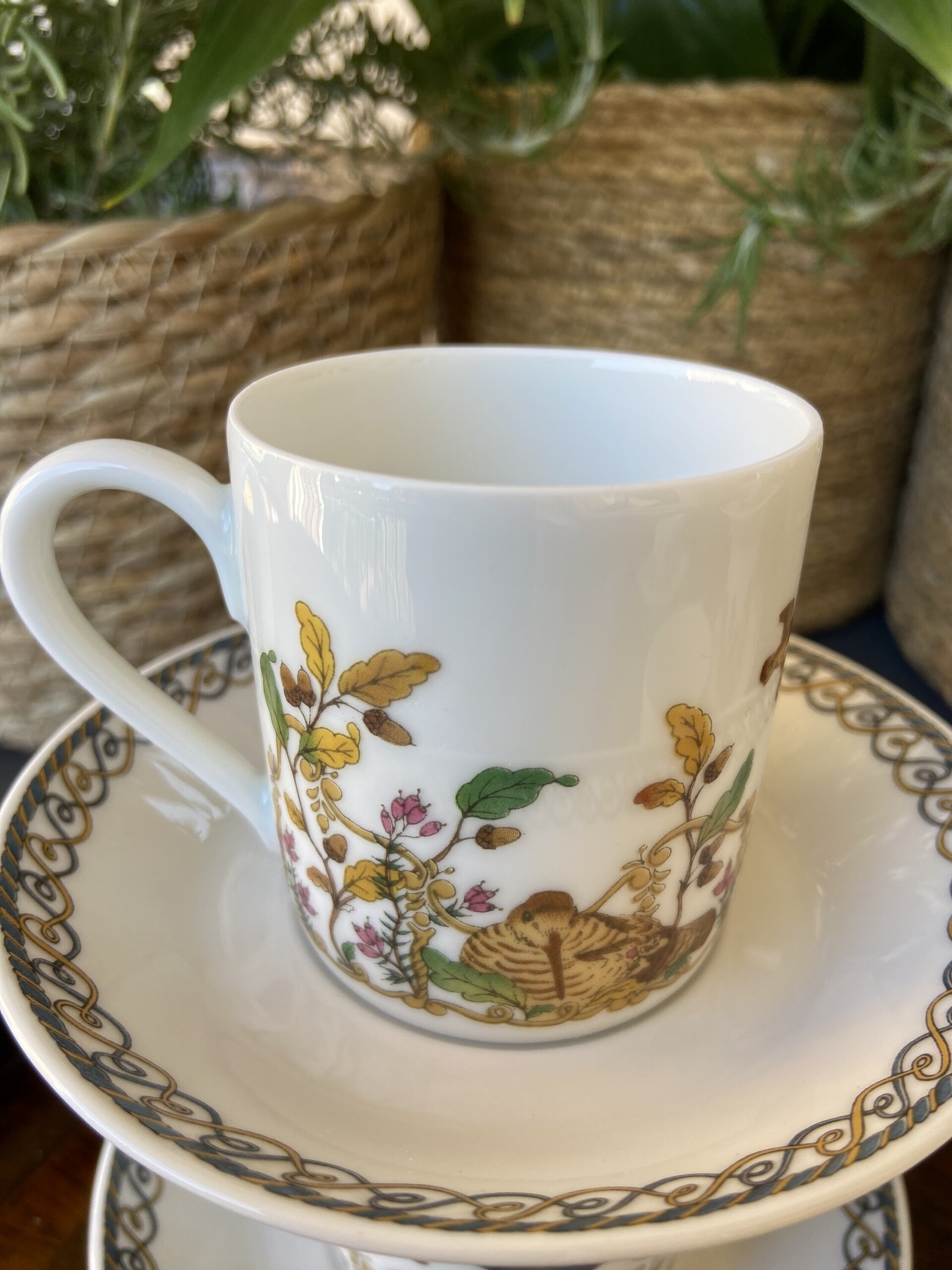 6 tazas café en porcelana alemana "Hutschenreuther". - 6