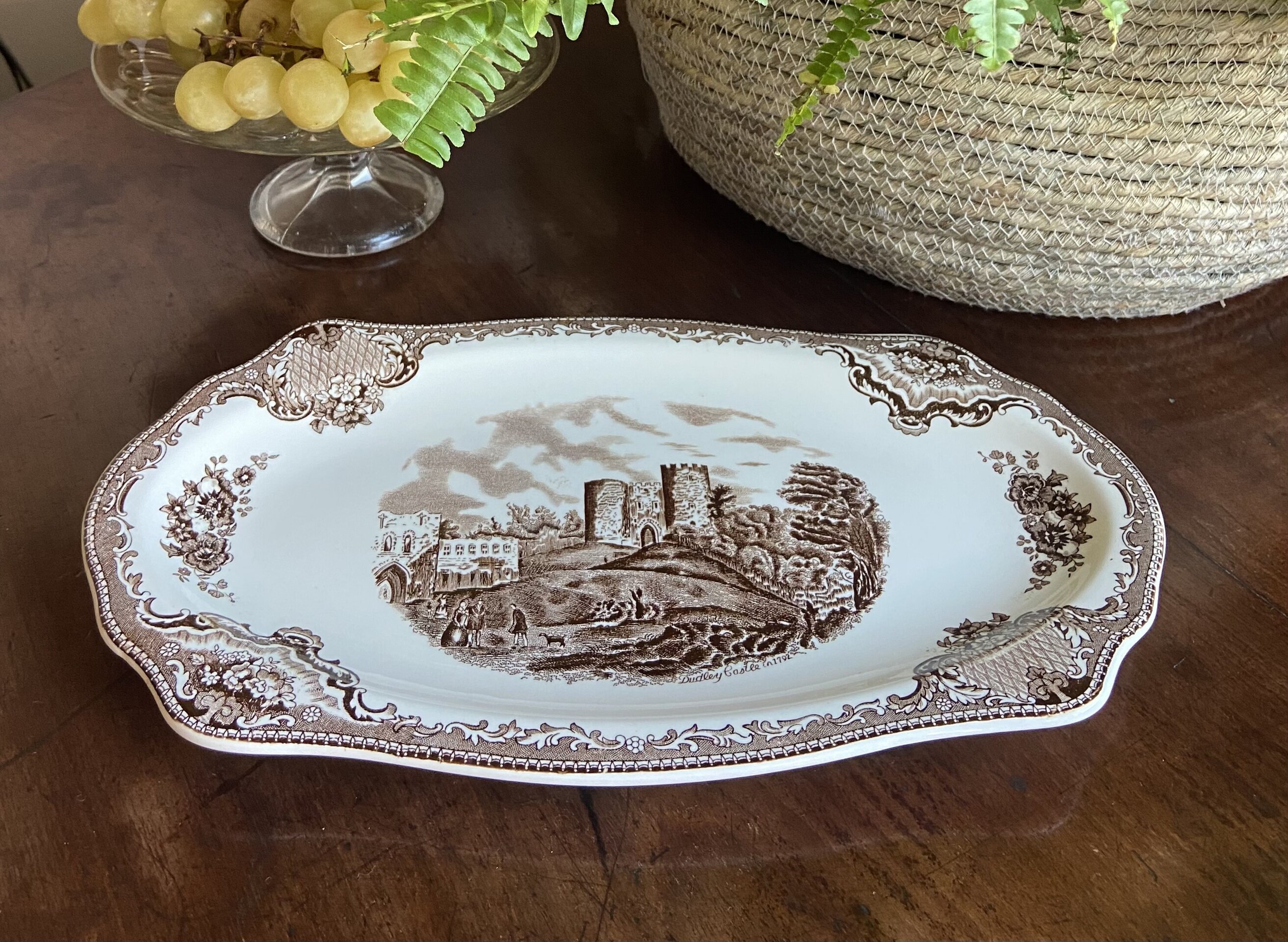 Fuente cake en loza inglesa "Johnson Bros". - 4