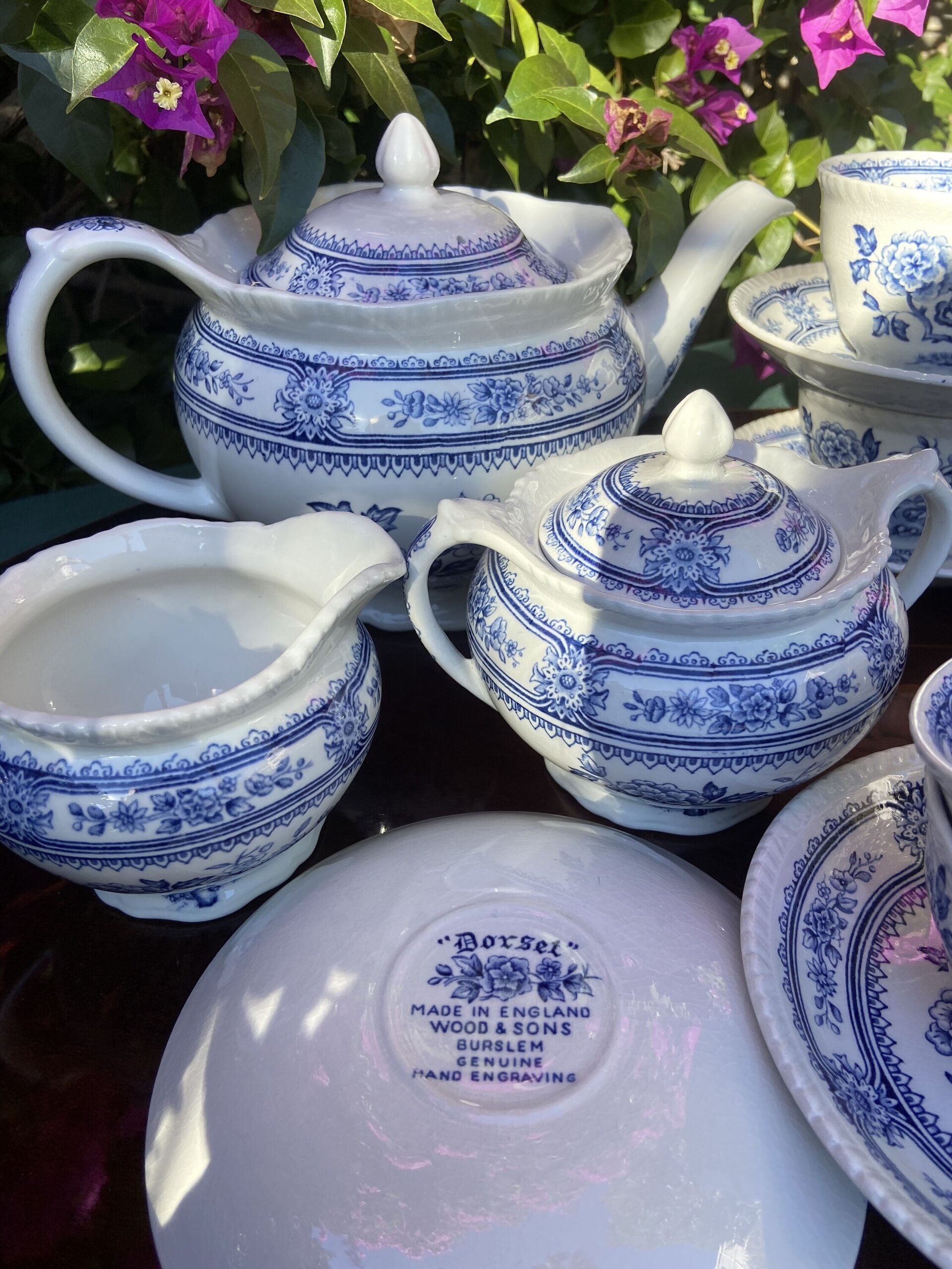 Juego de té en loza inglesa "Wood & Sons" (mod. Dorset). - 11