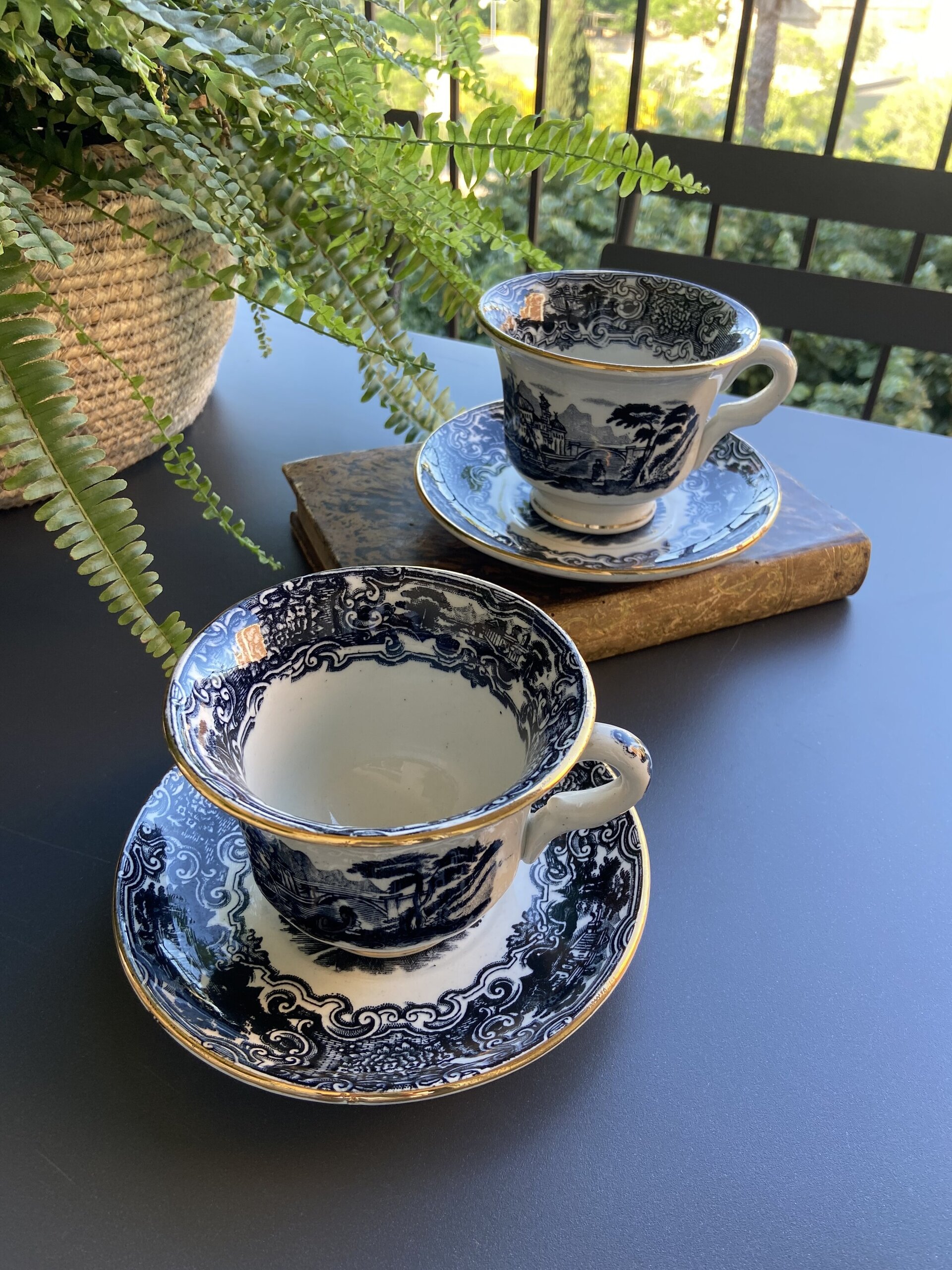 2 tazas desayuno "Pickman S.A. Sevilla/Cartuja" - 2