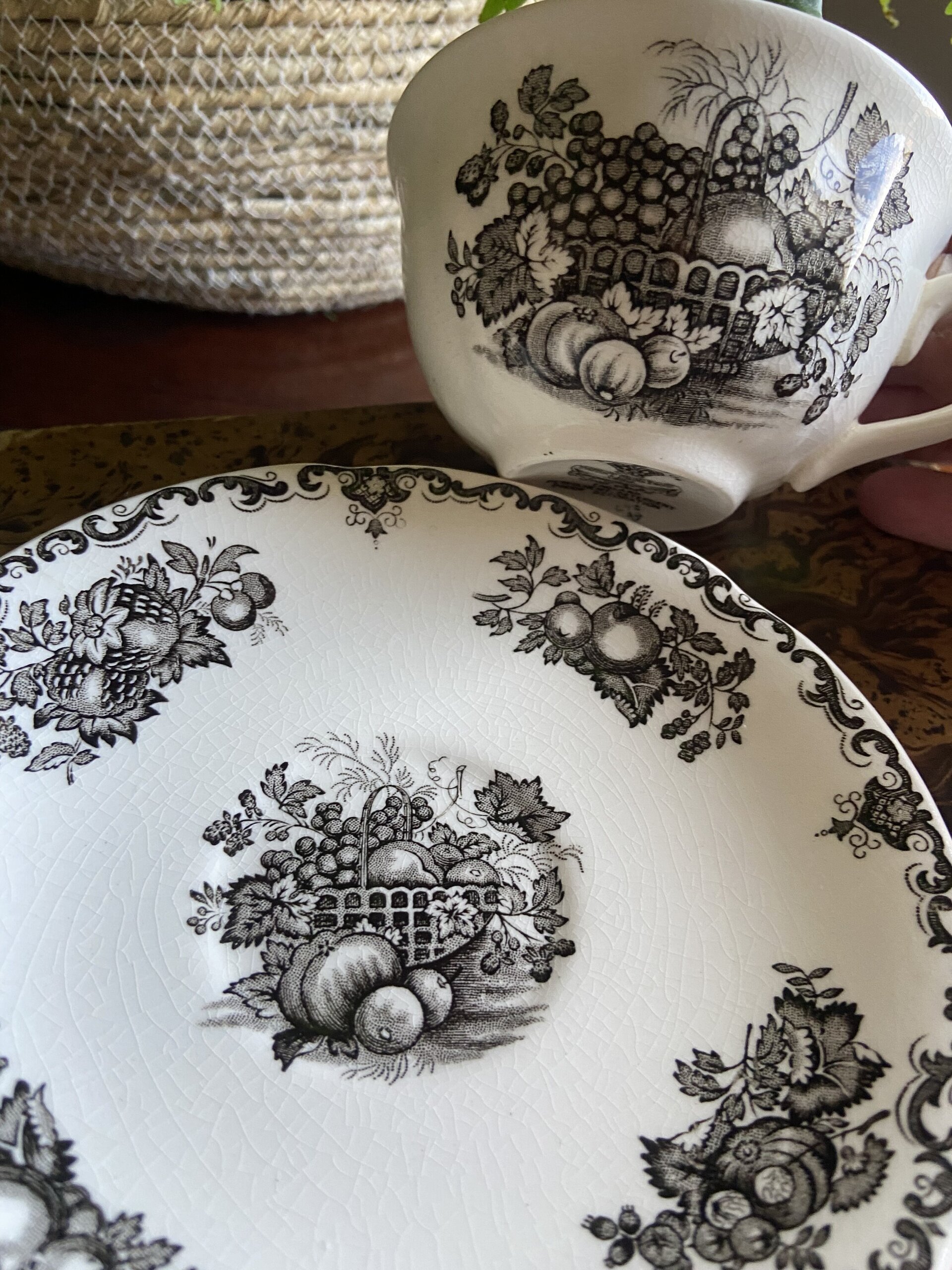 Taza de té en loza inglesa "Mason´s" (mod. Fruit Basquet) - 2