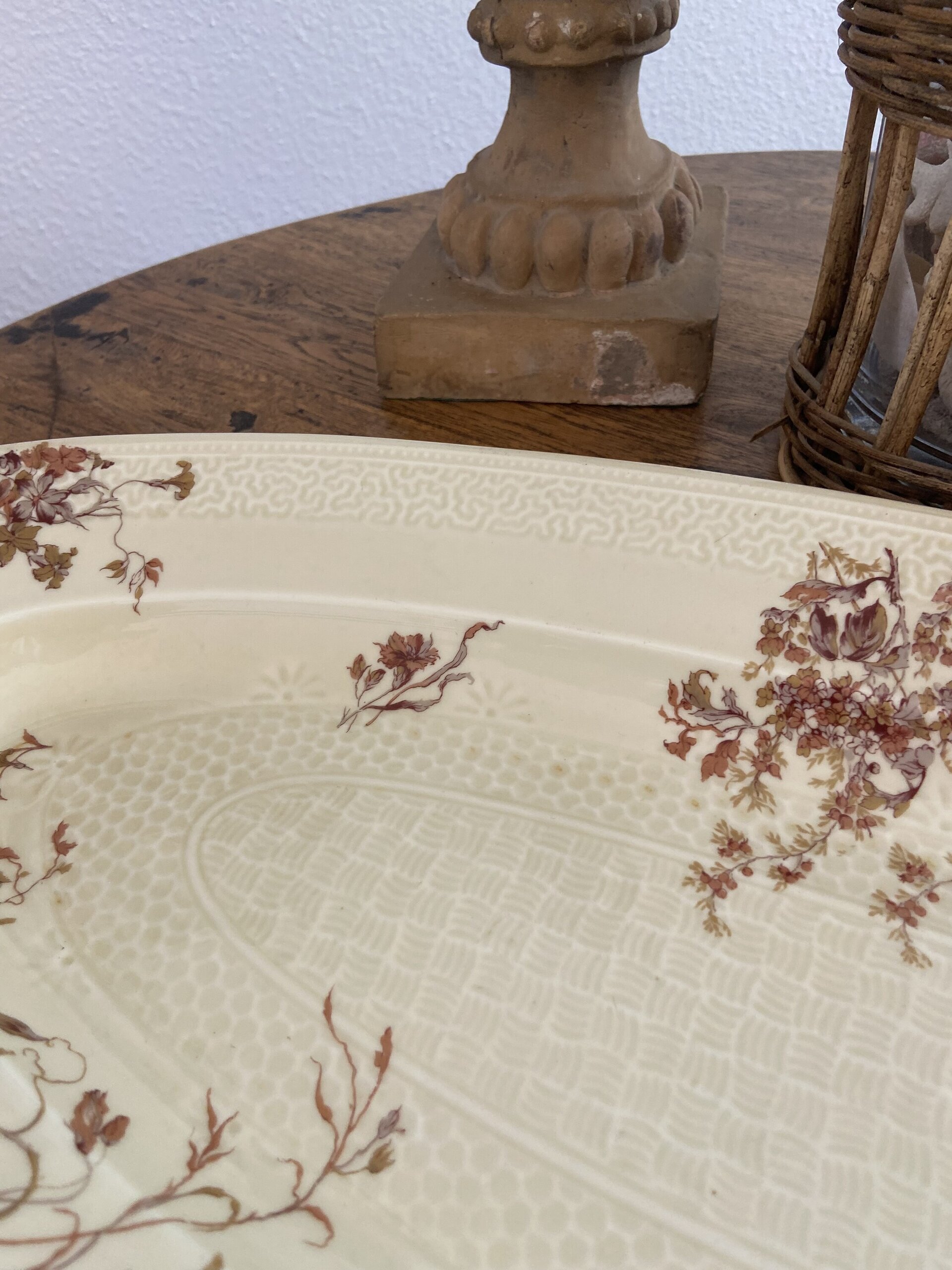 Gran fuente en porcelana francesa "H & Cª" de Limoges. - 5