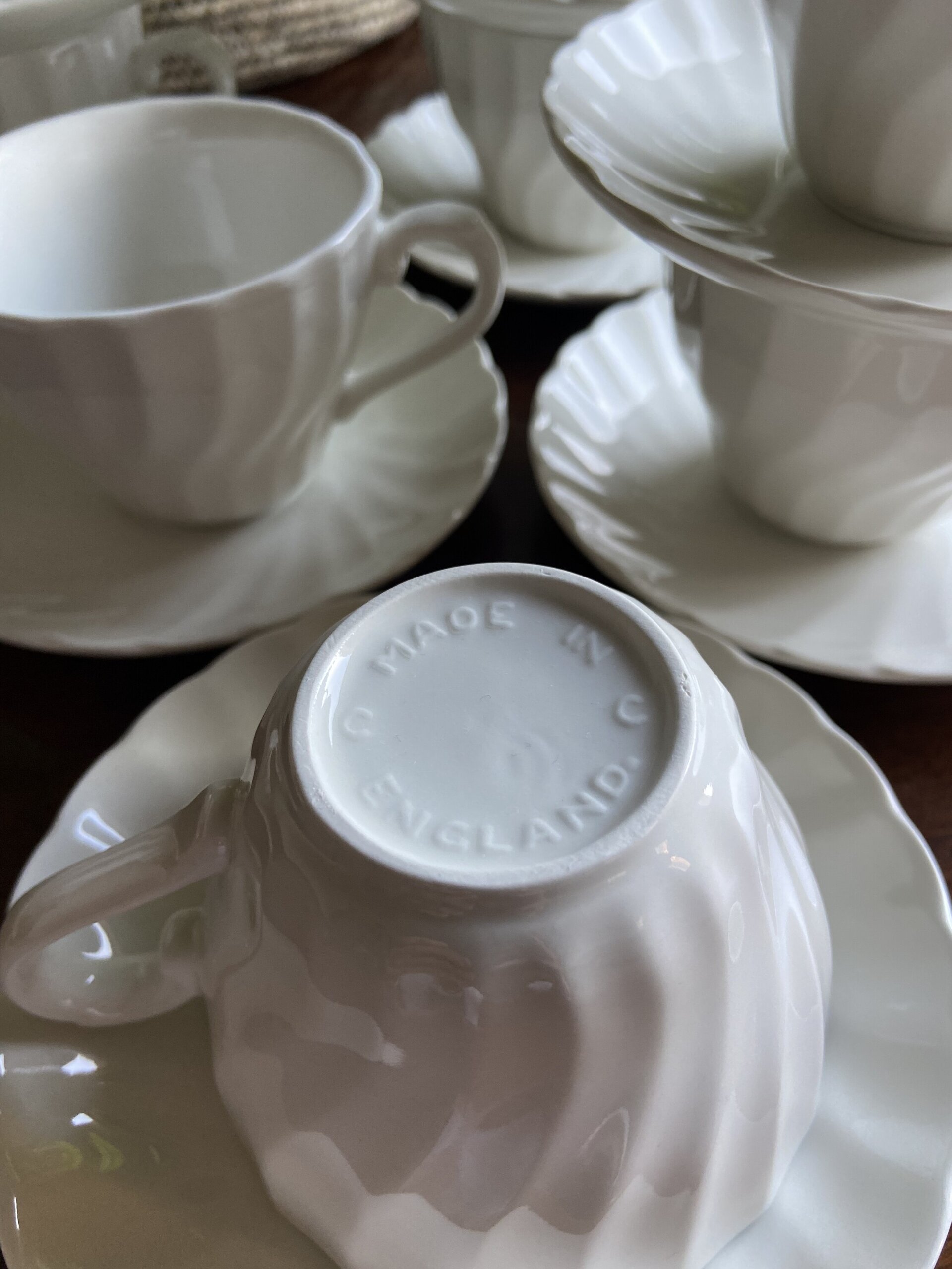 10 tazas de té/desayuno en loza inglesa "Churchill" - 4