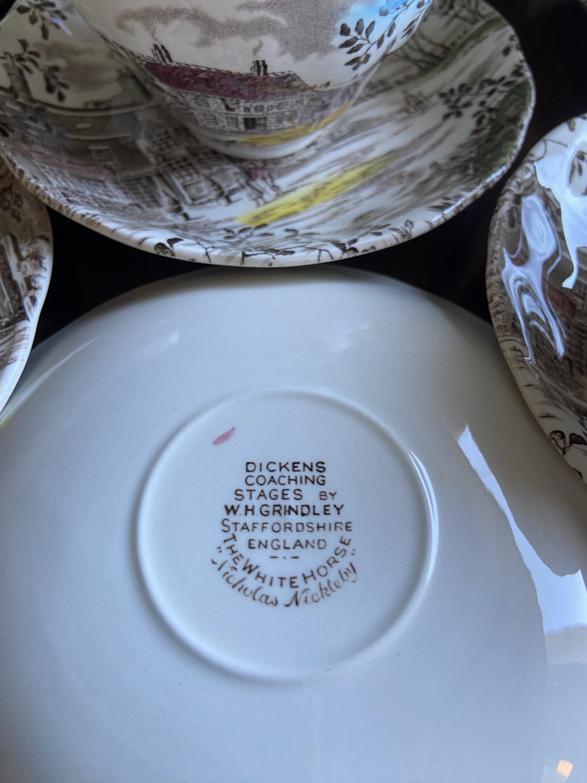 9 tazas de té y 12 platos de merienda en loza inglesa. ndlay - 8