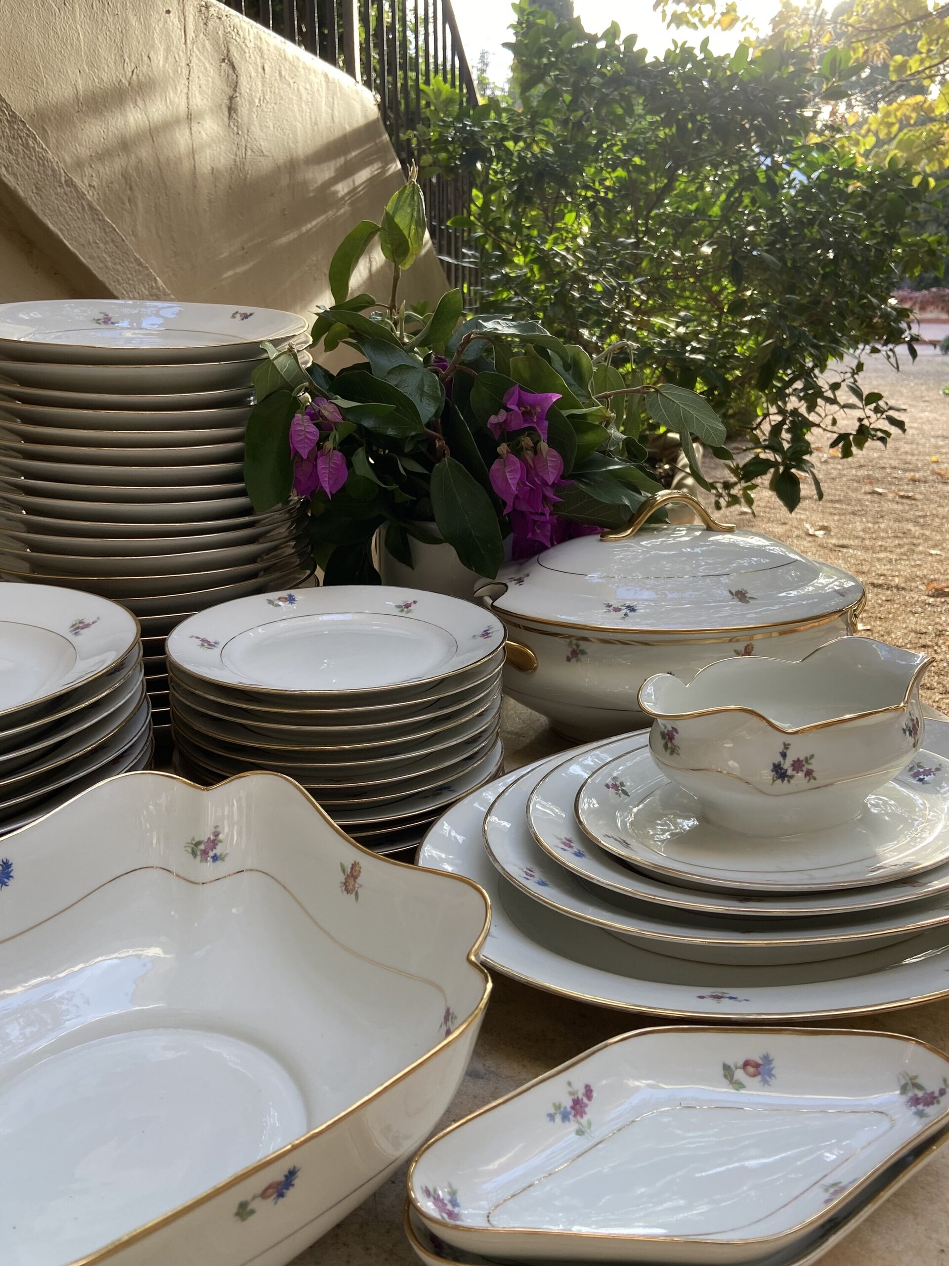 Vajilla en porcelana "Bidasoa", para 10 comensales. - 1