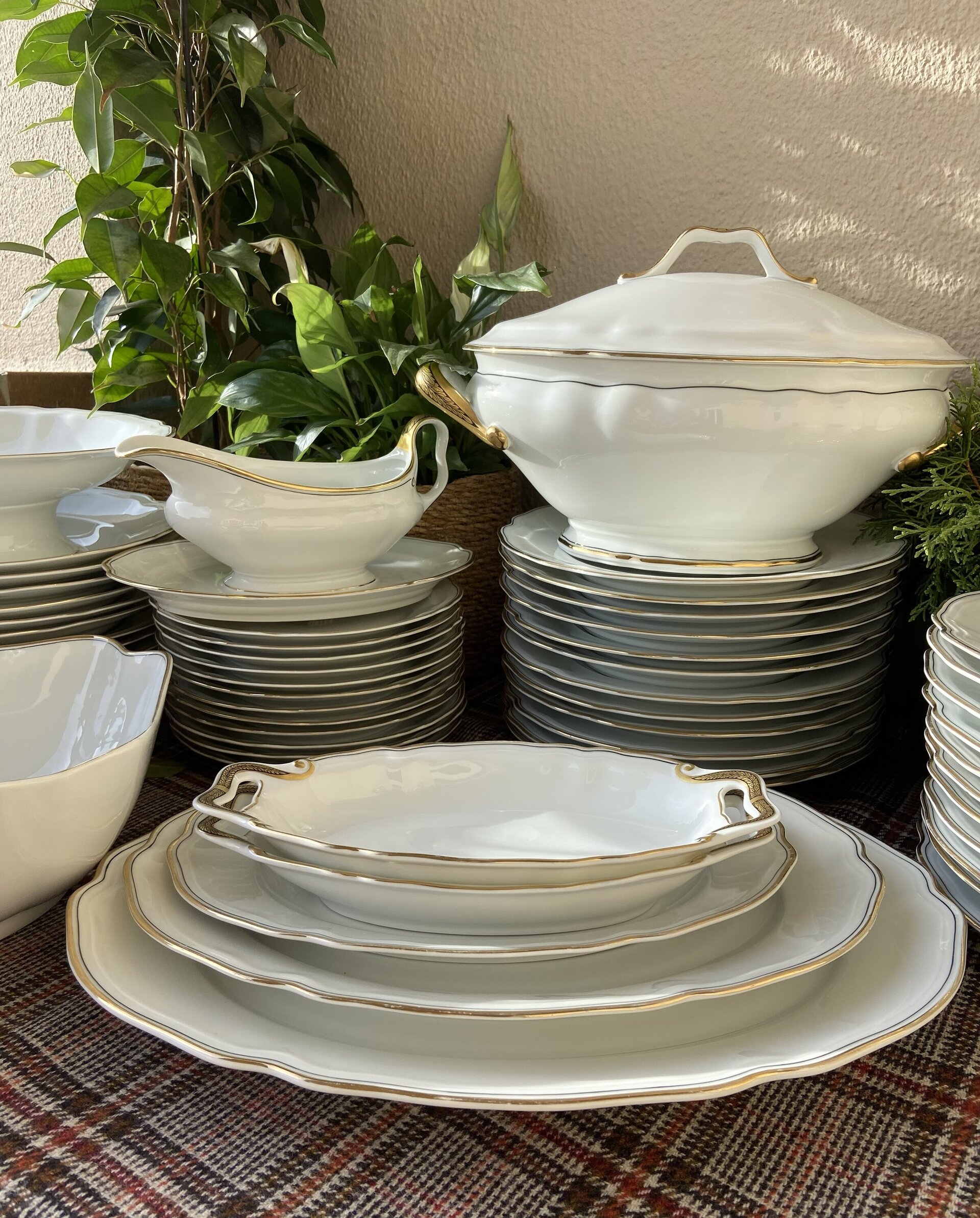 Vajilla en porcelana alemana de Bavaria "Scönwald". - 4