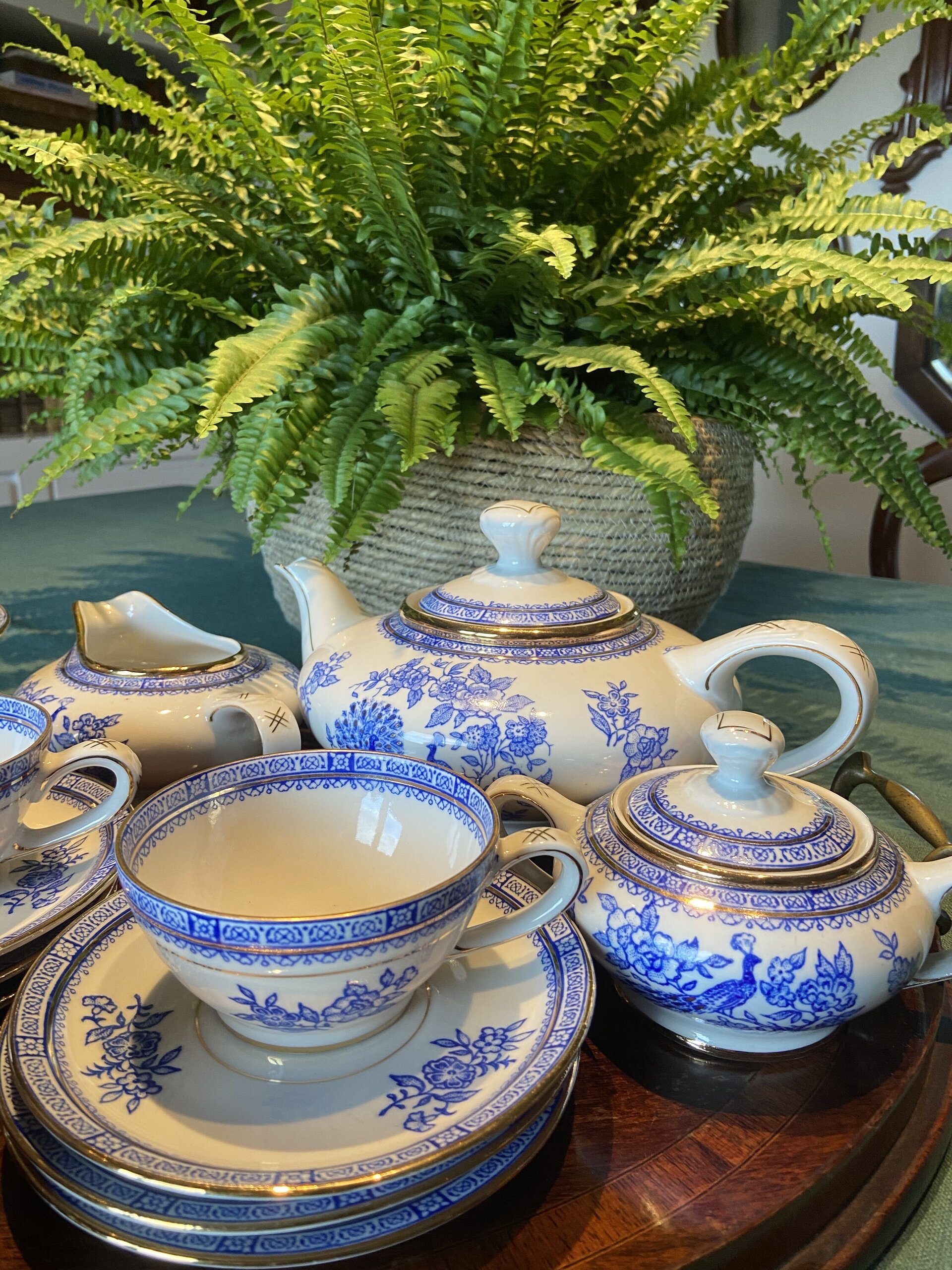 Juego de té en porcelana "Ollestac" Artesania. - 9