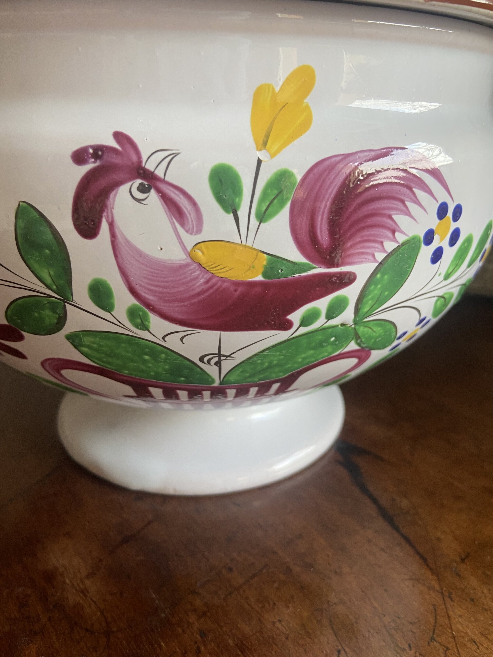 Sopera en loza francesa "Luneville". - 5