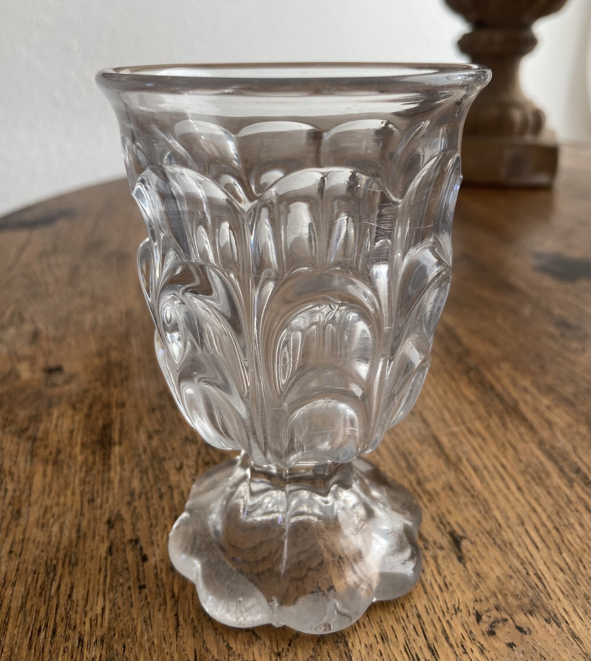 Copa huertana en vidrio de cristalerias "Santa Lucia" Murcia. - 1