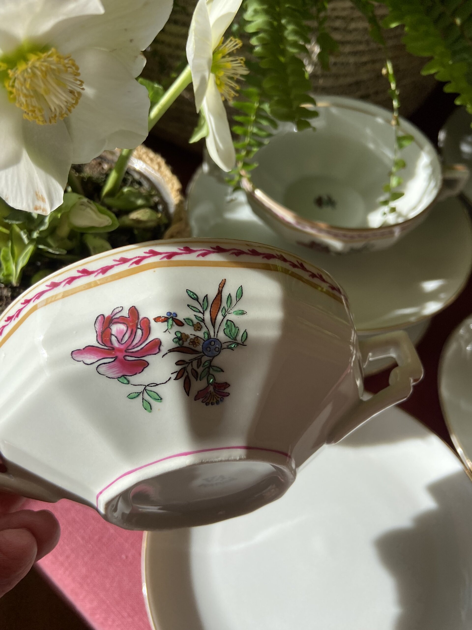 6 tazas de consomé en porcelana "Vista Alegre" - 9