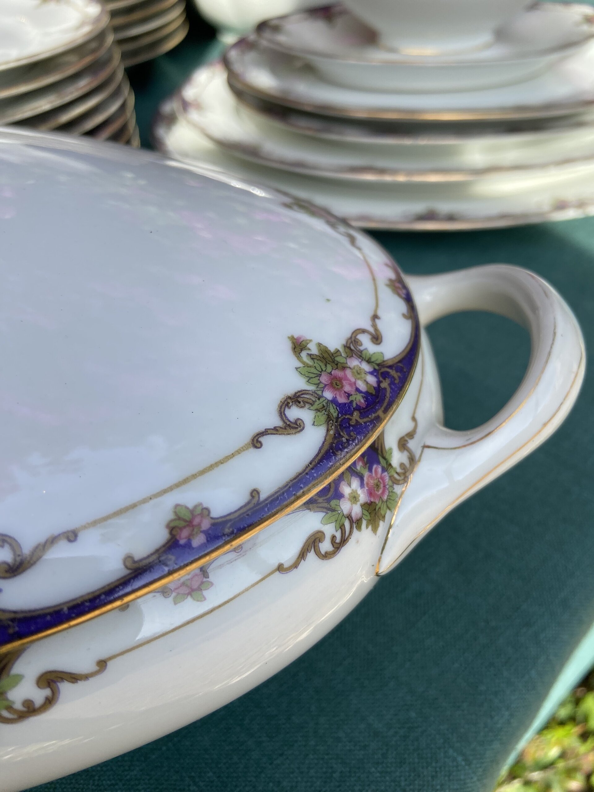 Vajilla en fina porcelana francesa de Limoges "W.G. & Cª" - 6