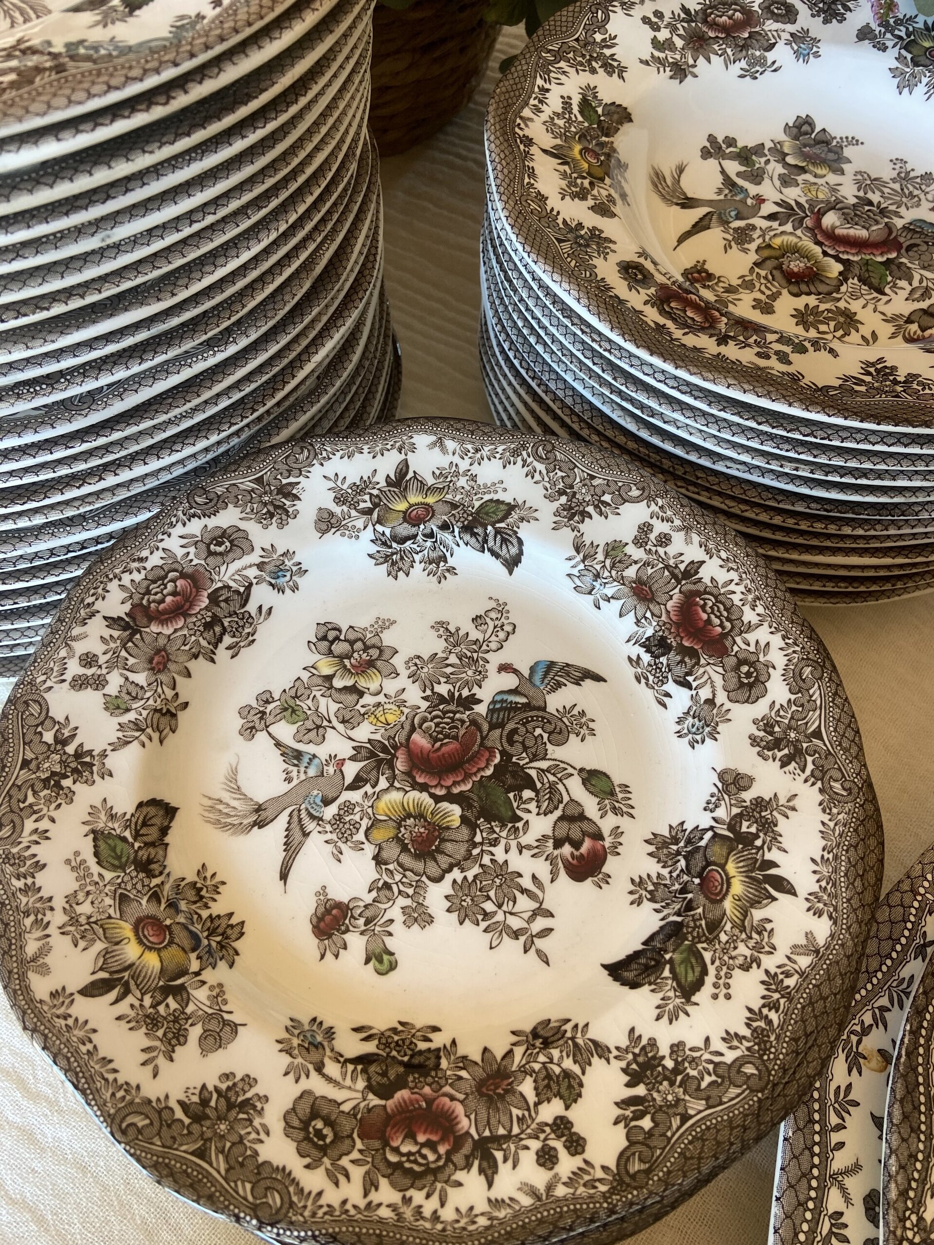 Vajilla en loza inglesa "Wedgwood" (mod. Asiatic Phersants) - 4