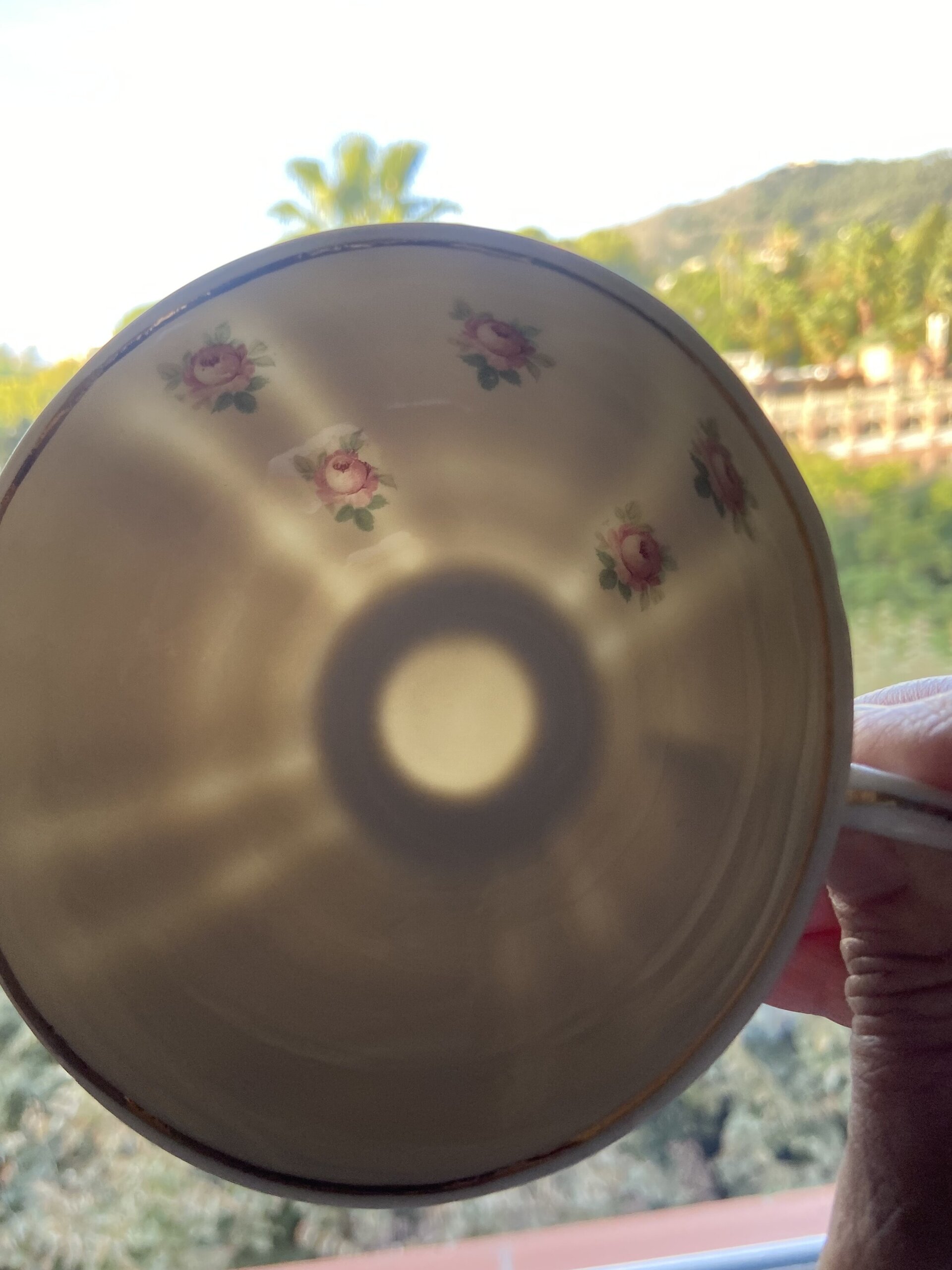Pareja de tazas de desayuno en porcelana - 5