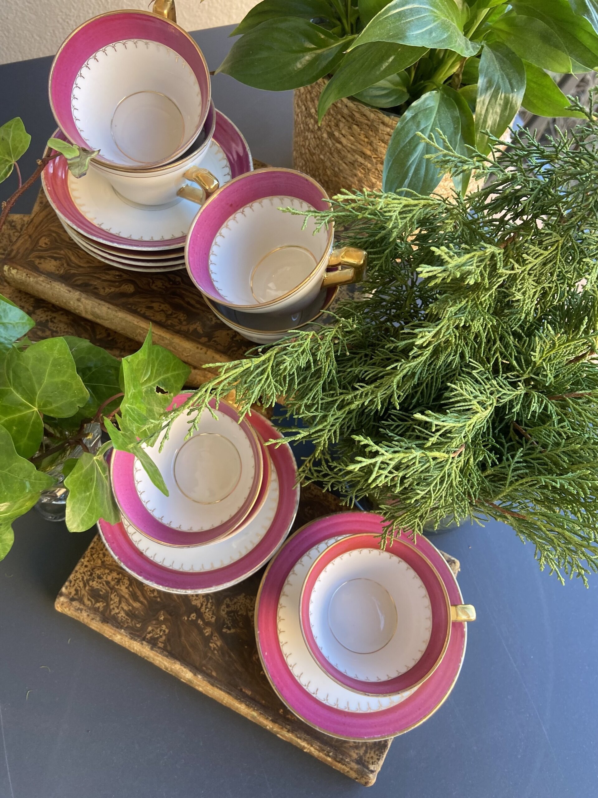 7 tazas de té en porcelana - 4