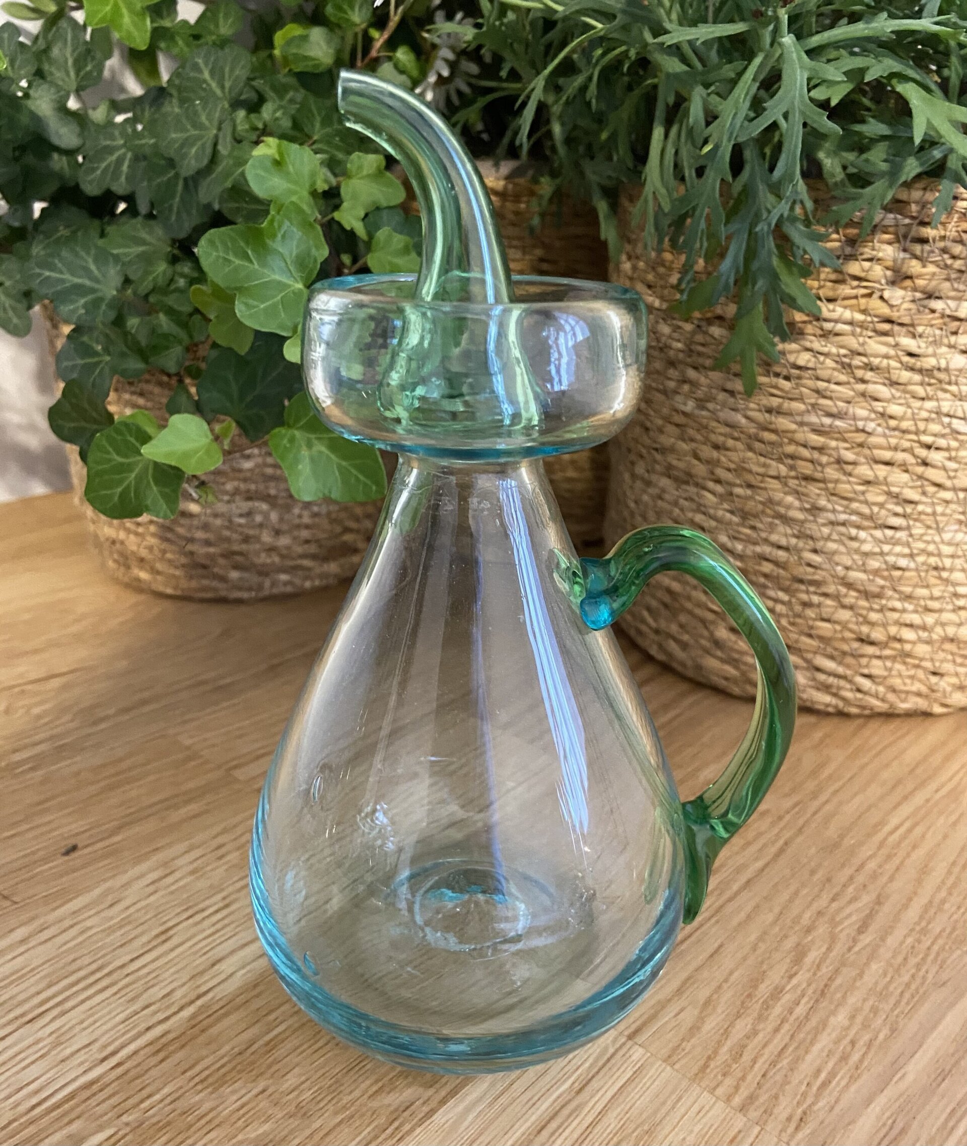 Aceitera en cristal soplado mallorquin "Gordiola". - 4