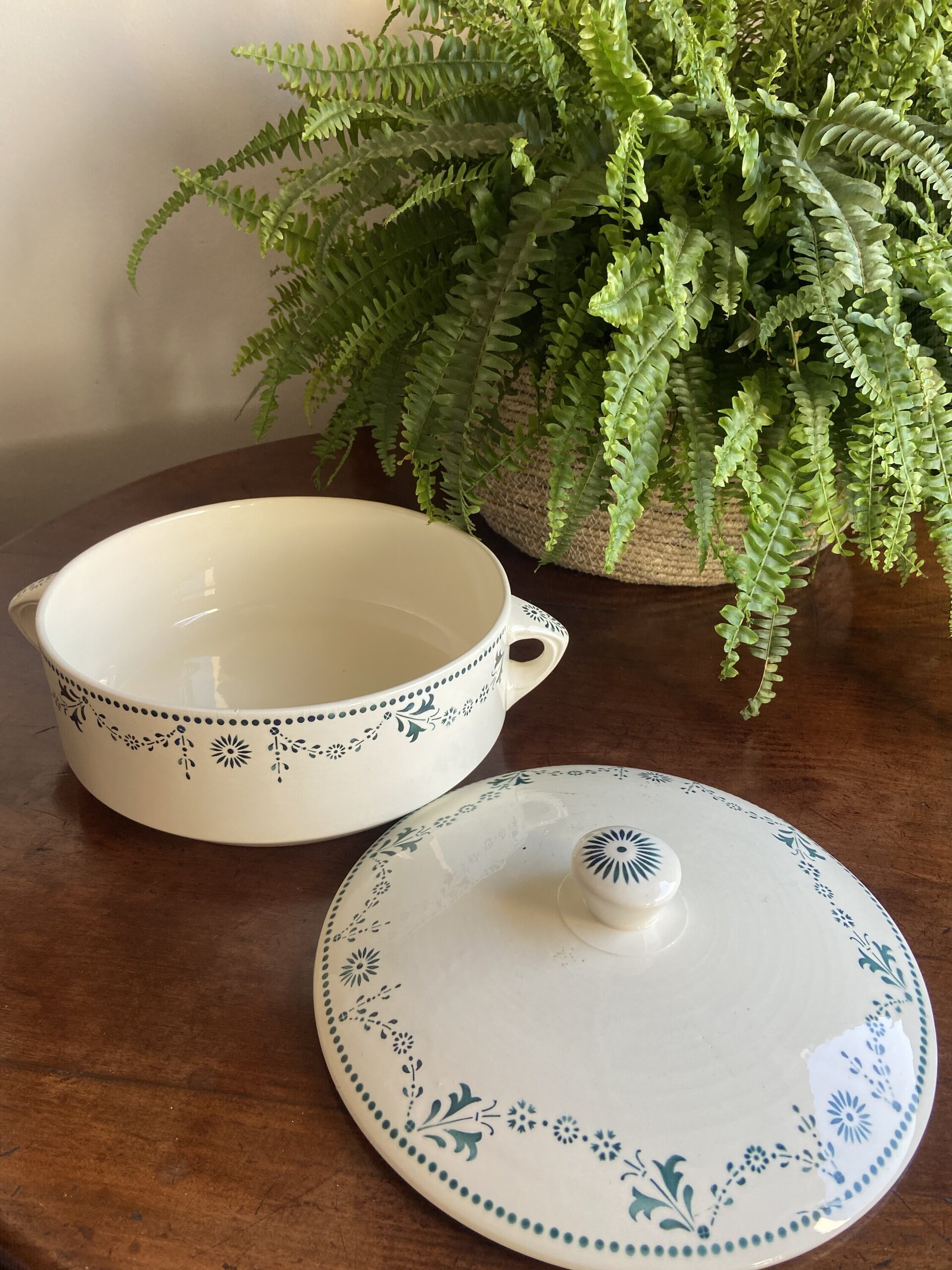 Sopera en loza francesa "Badonviller" - 8