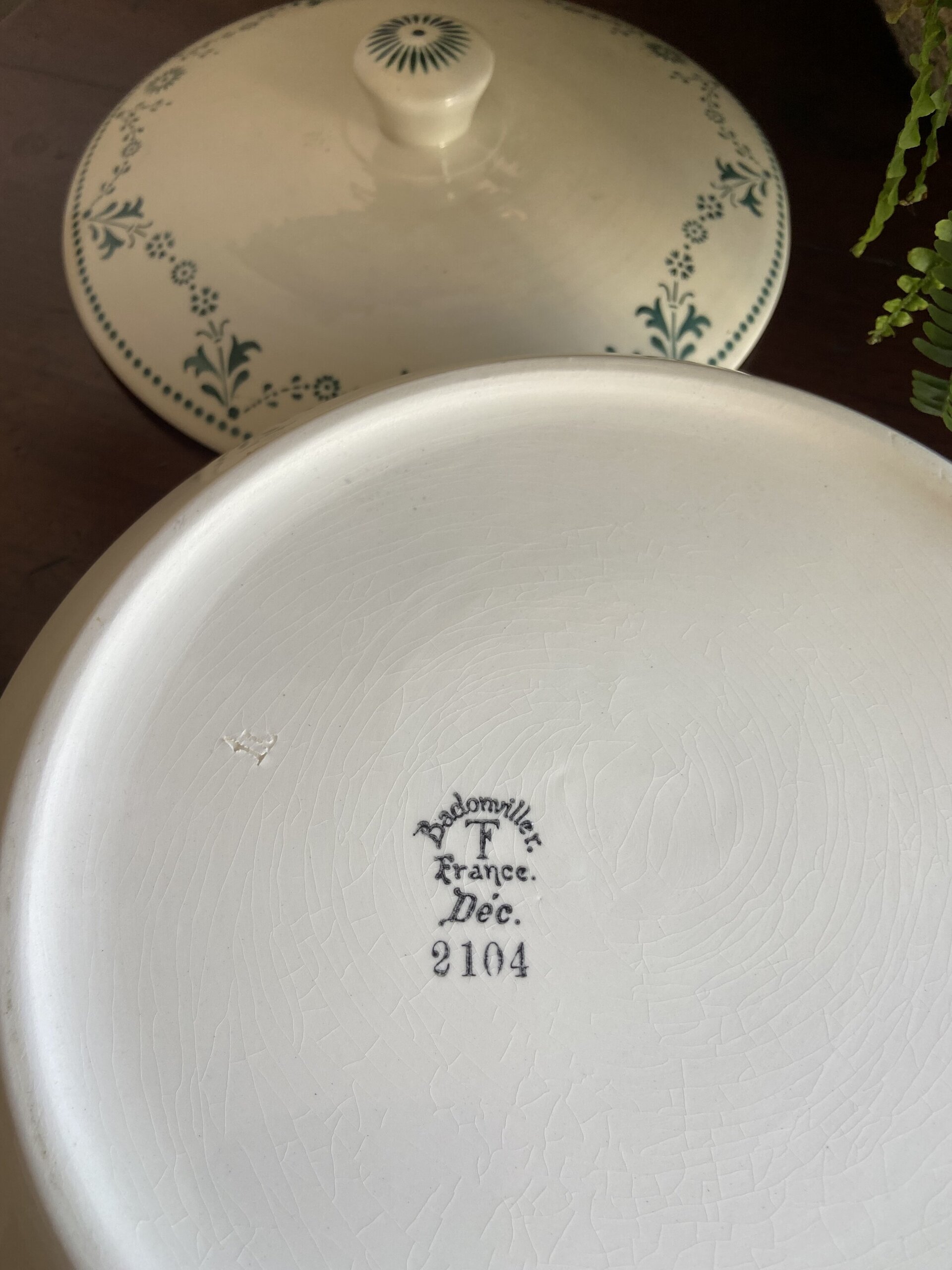 Sopera en loza francesa "Badonviller" - 9