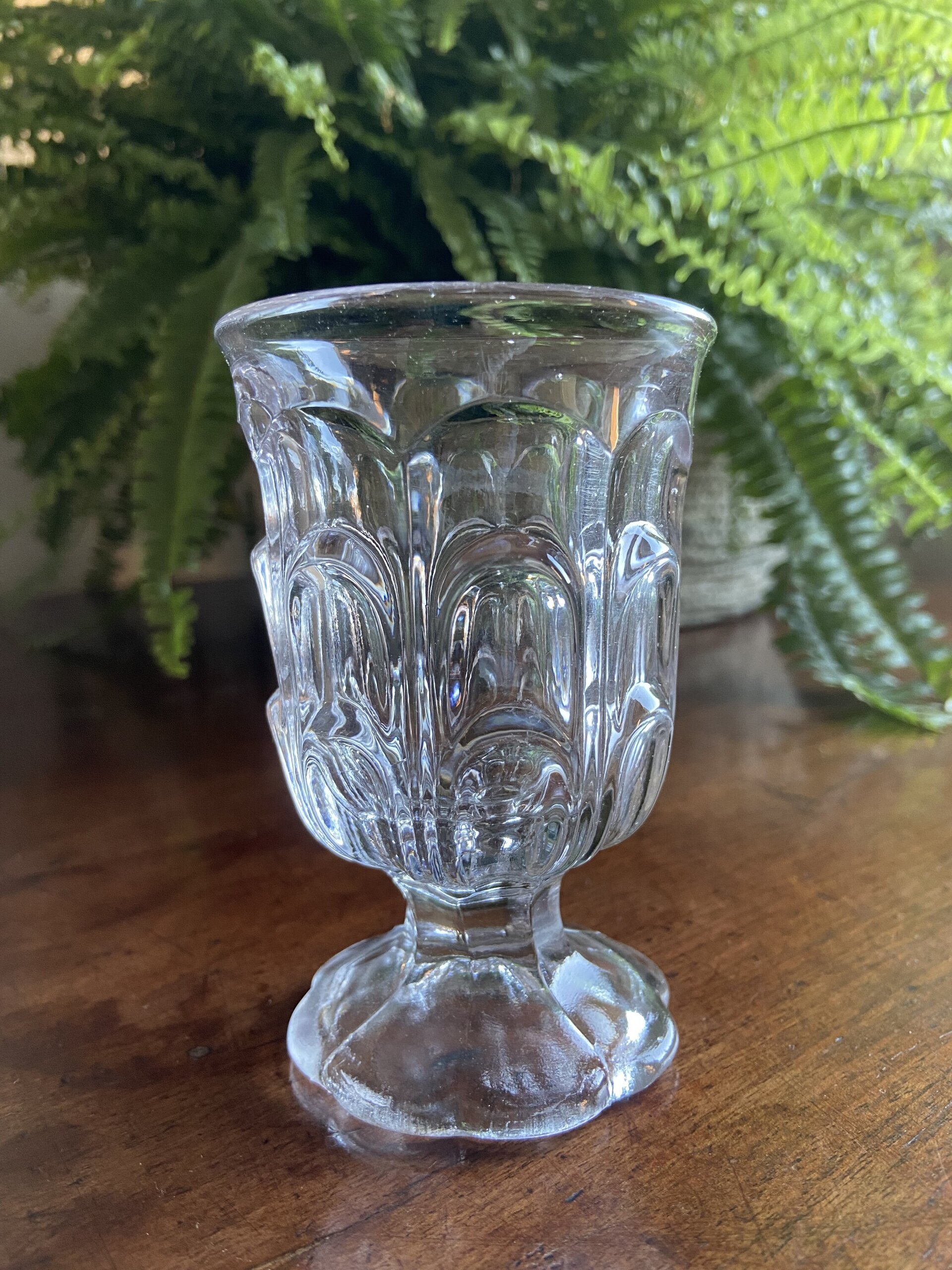 Copa huertana en vidrio prensado de cristalerias "Santa Lucia" Murcia. - 1