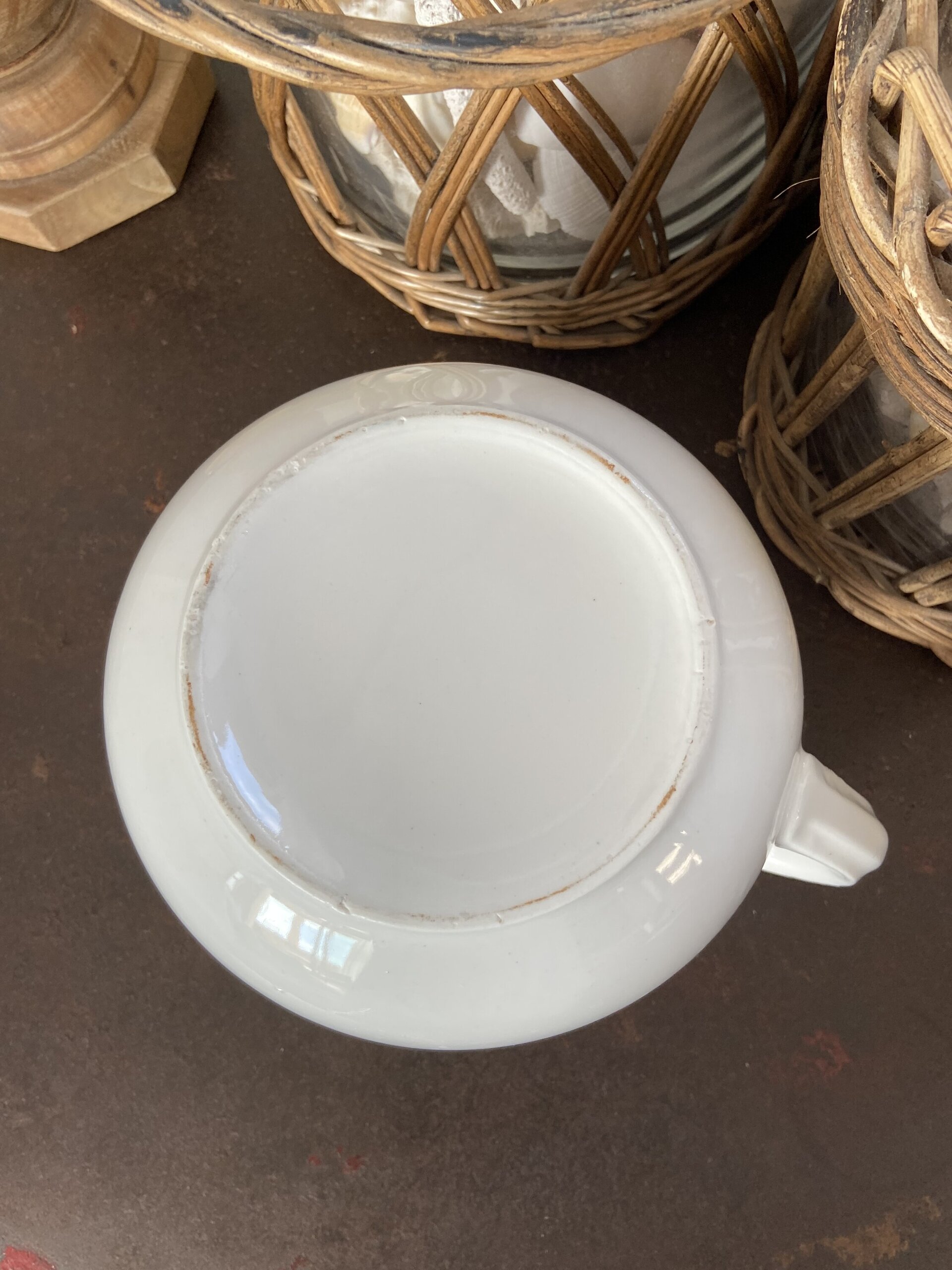 Jarra de porcelana blanca. - 6