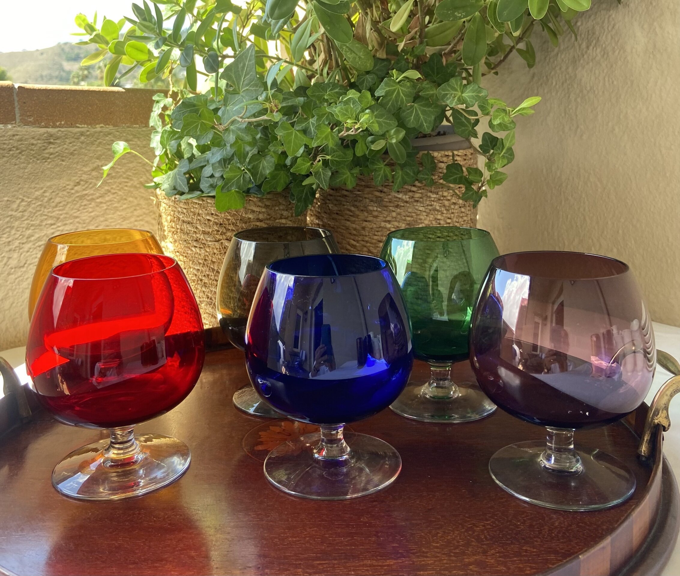6 copas de diferentes colores - 3