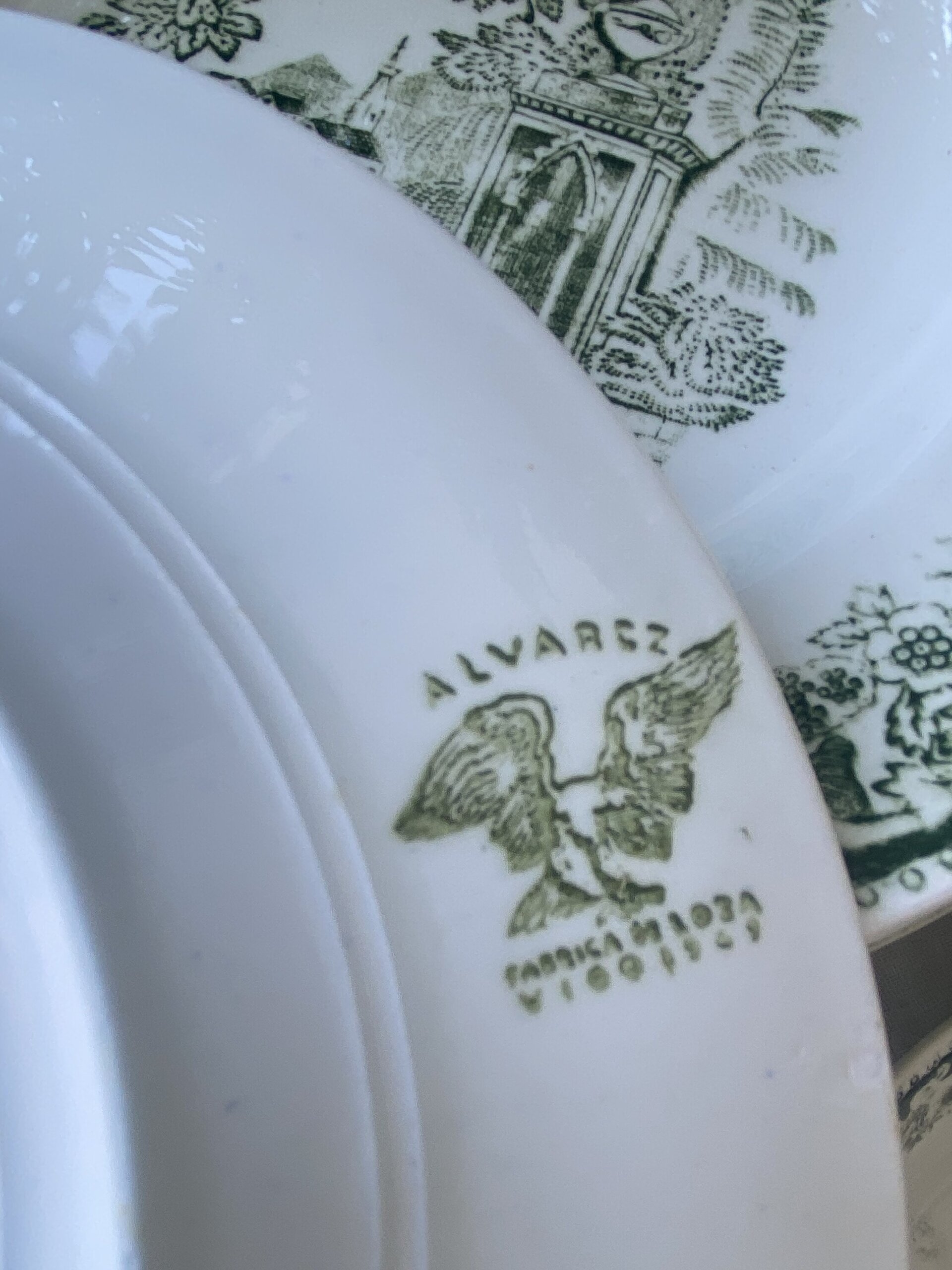 Vajilla en loza "Alvarez" Vigo. - 6