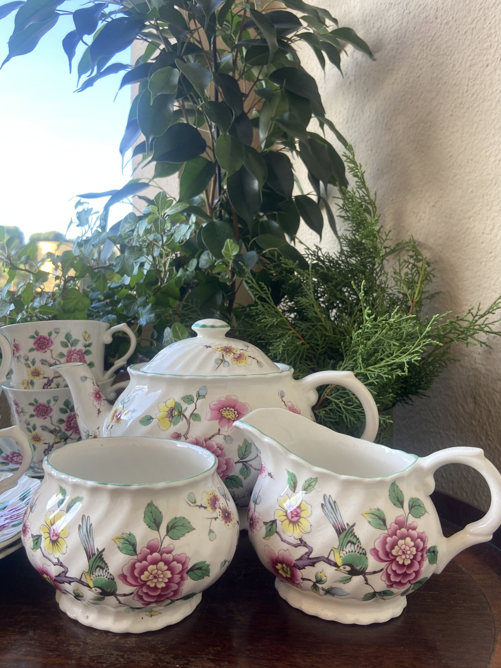 Juego de té en loza inglesa "Old Foley" - 8