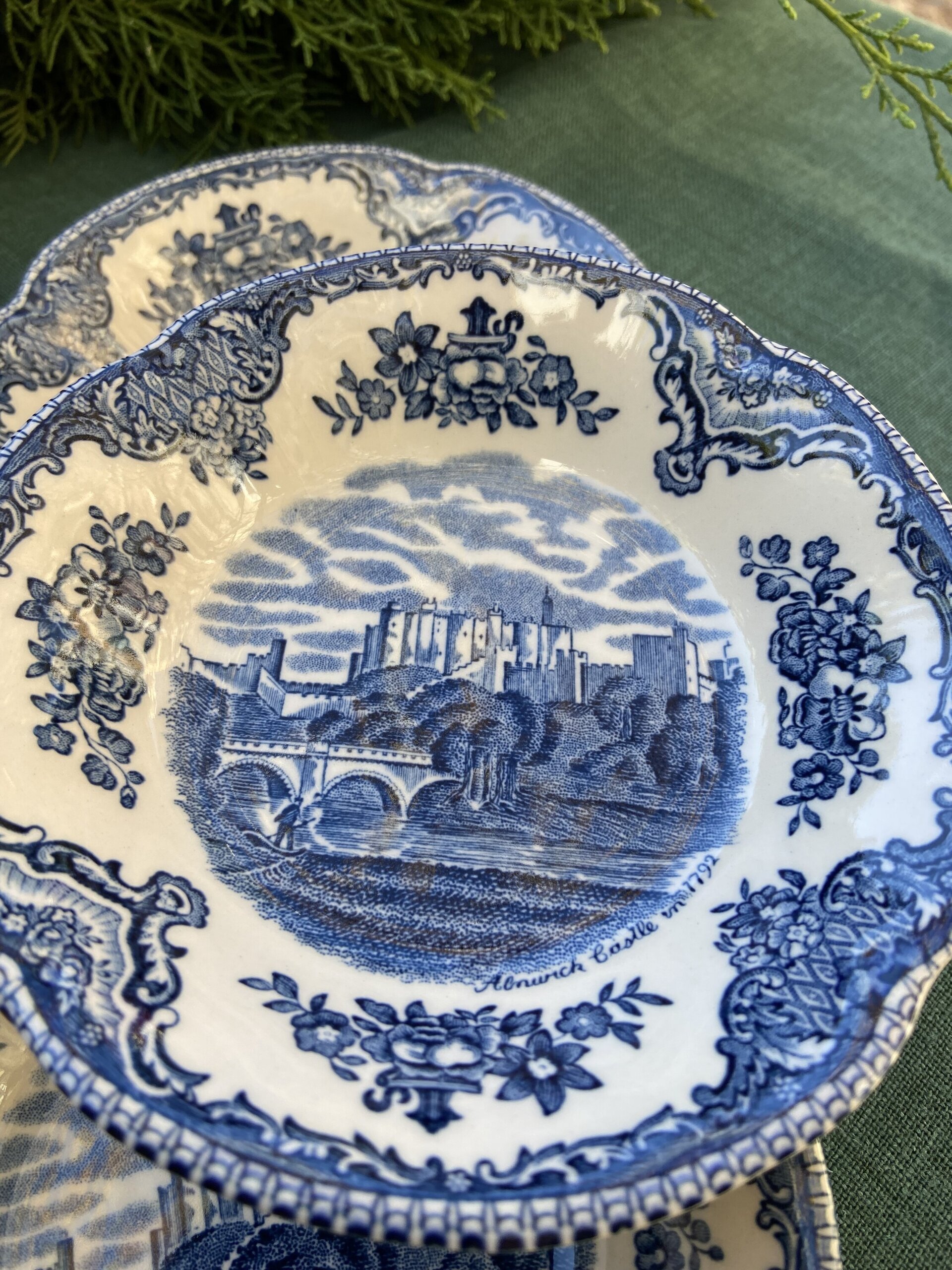 Bol G. y 6 boles en loza inglesa "Johson Bros" - 3