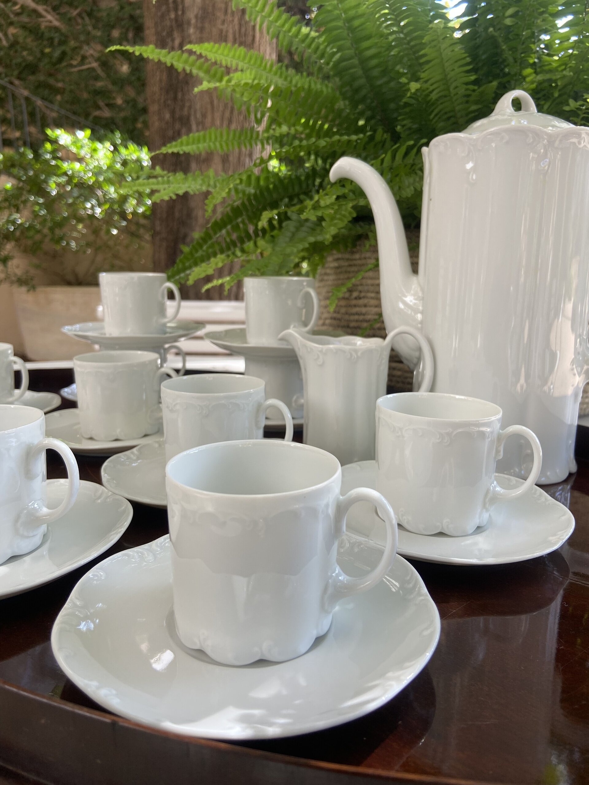 Juego de café en porcelana alemana "Rossenthal" - 2