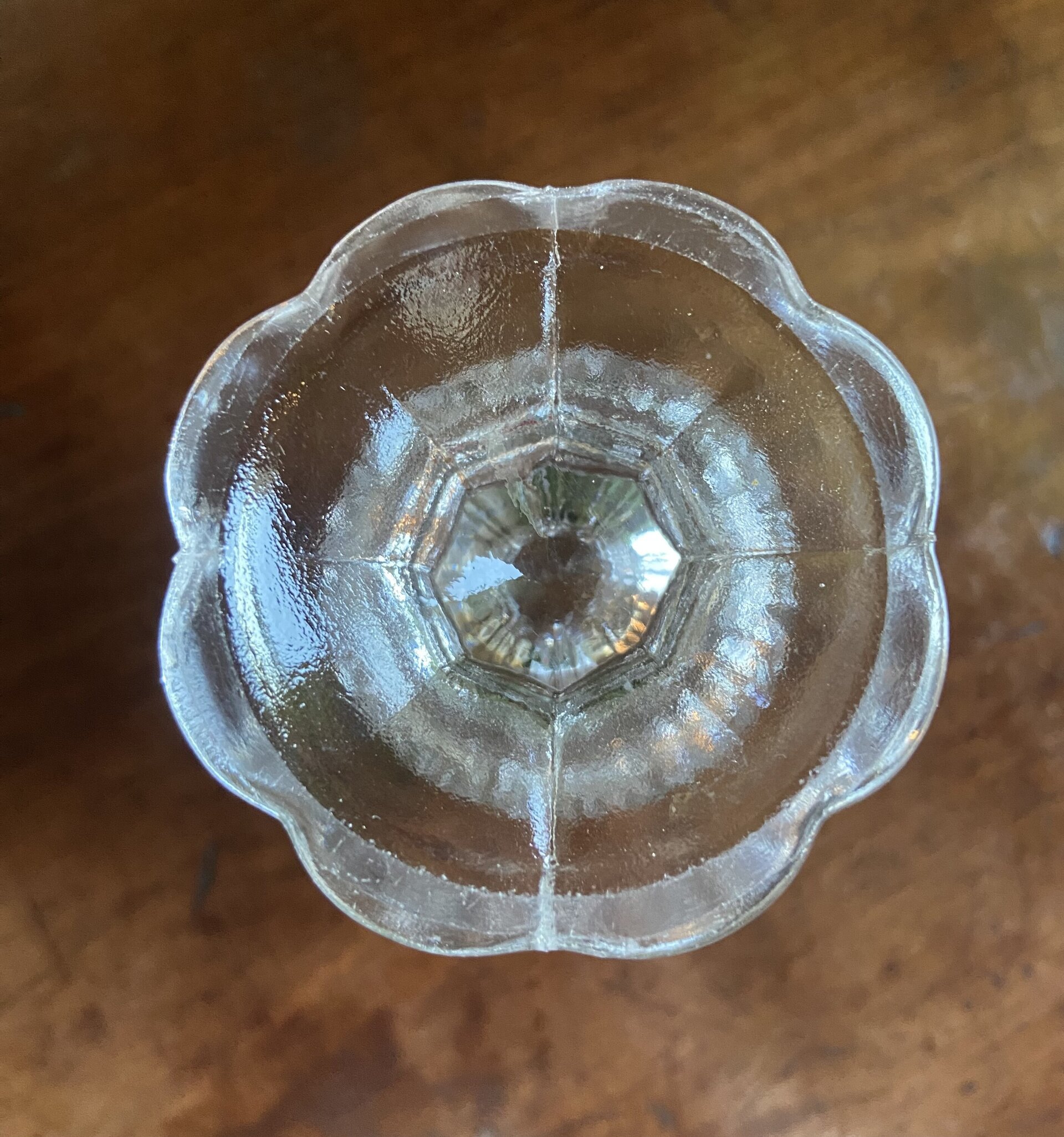 Copa huertana en vidrio prensado de cristalerias "Santa Lucia" Murcia. - 3