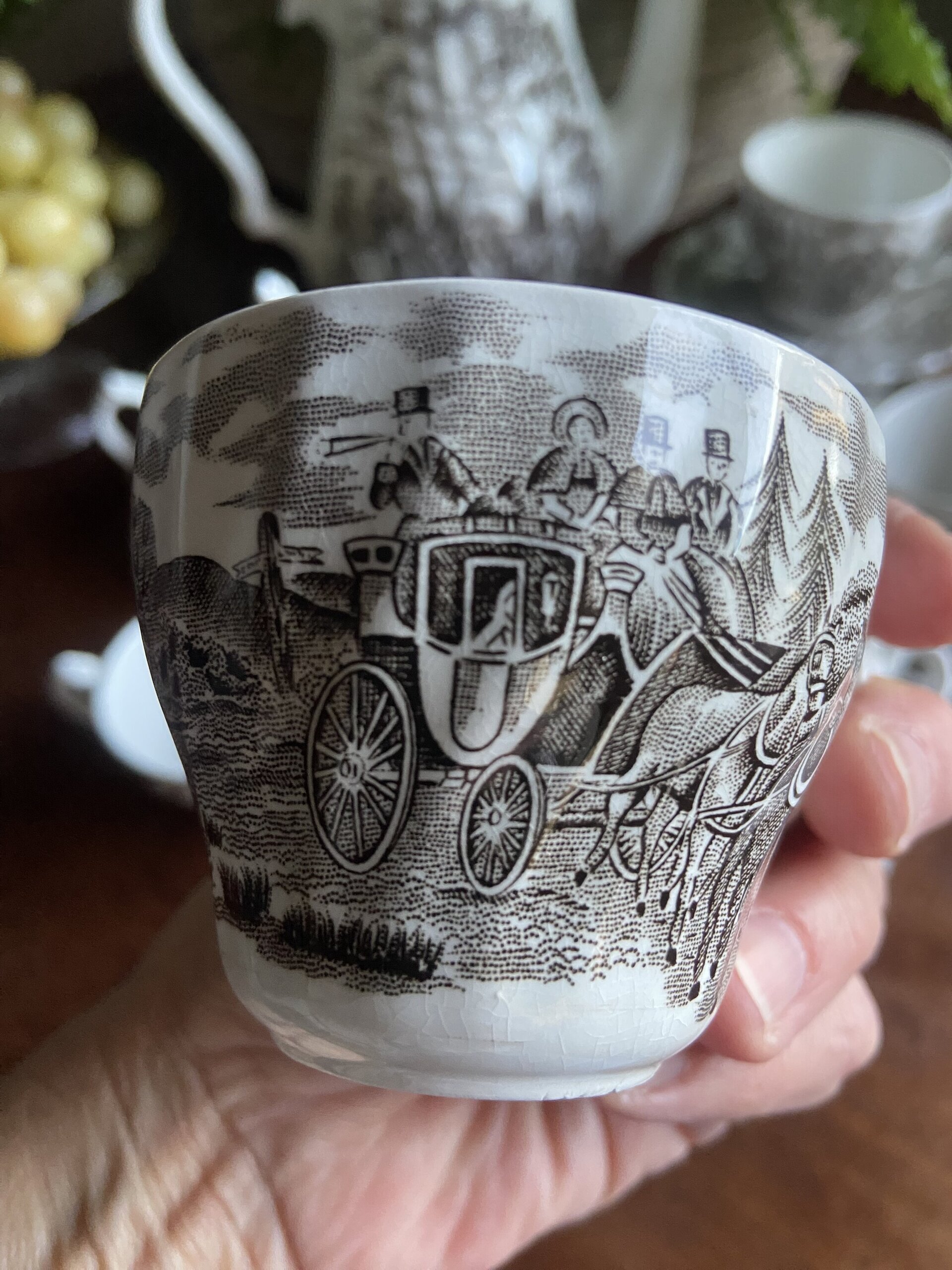 Juego café en loza inglesa "Myott" (mod. Royal Mail). - 5