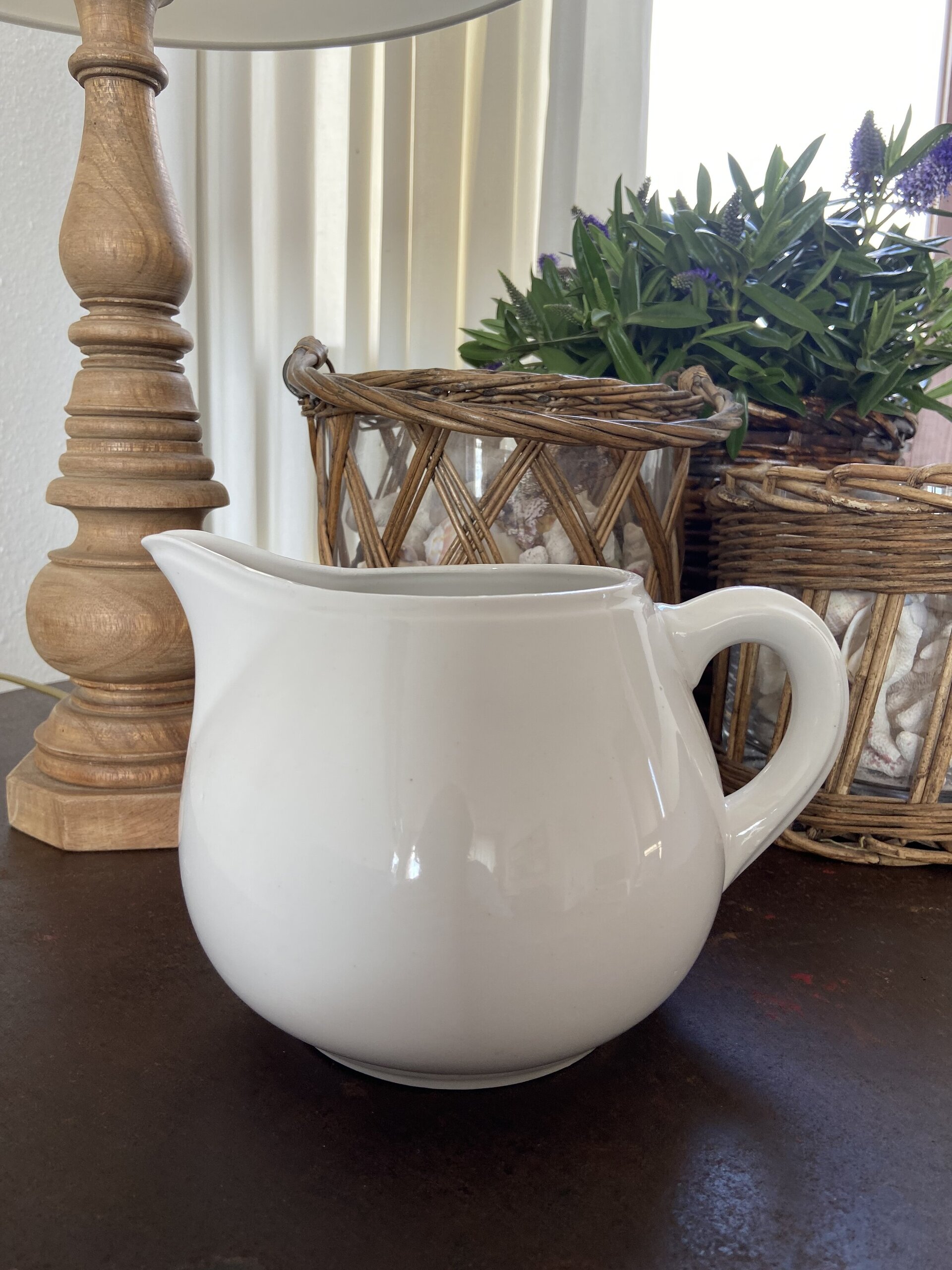 Jarra en porcelana blanca - 1