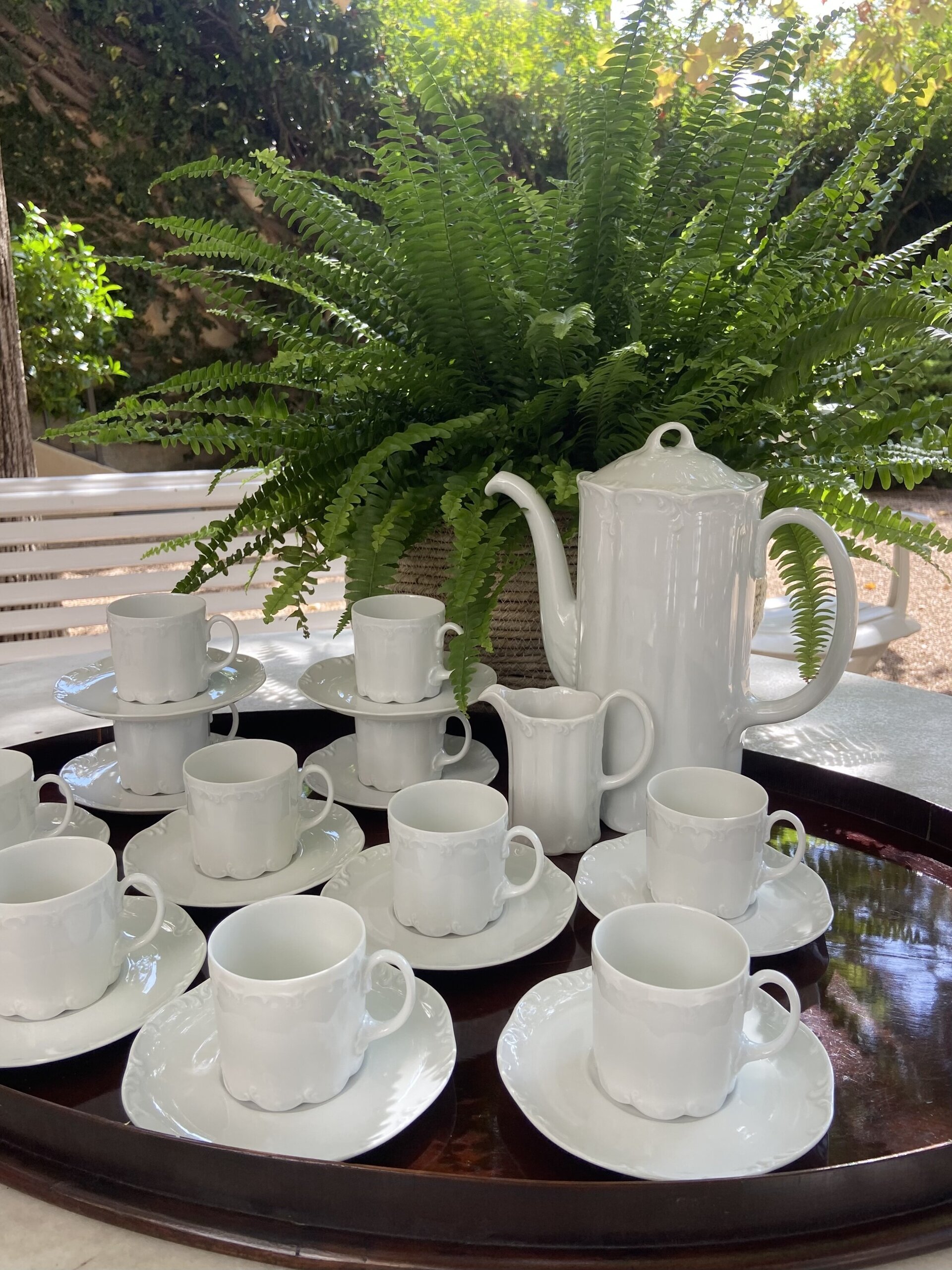 Juego de café en porcelana alemana "Rossenthal" - 1