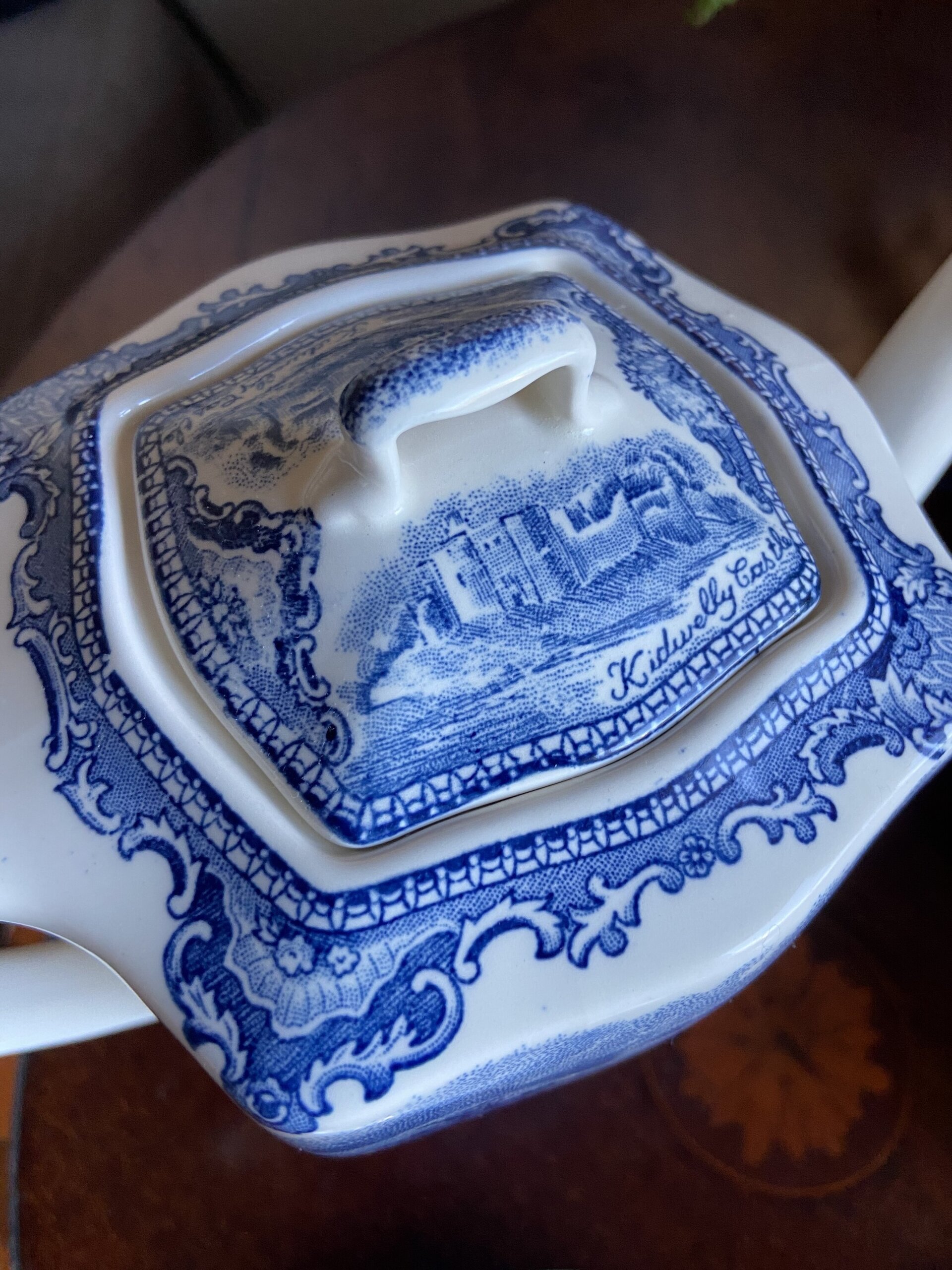 Cafetera y 8 tazas de café en loza inglesa "Johson Brothers" - 5