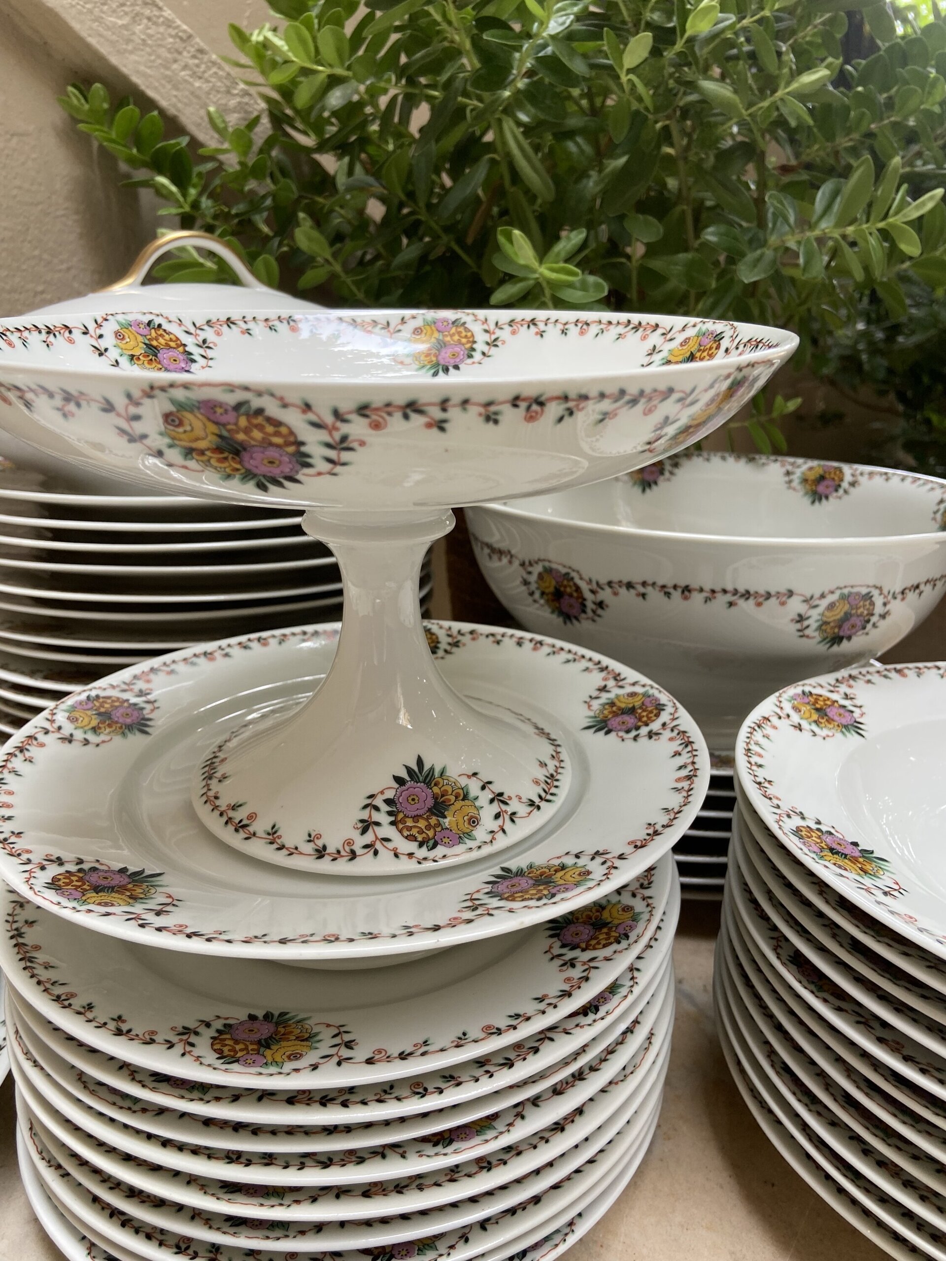 -Vajilla en fina porcelana francesa de Limoges "Raynaud & Cº" - 4