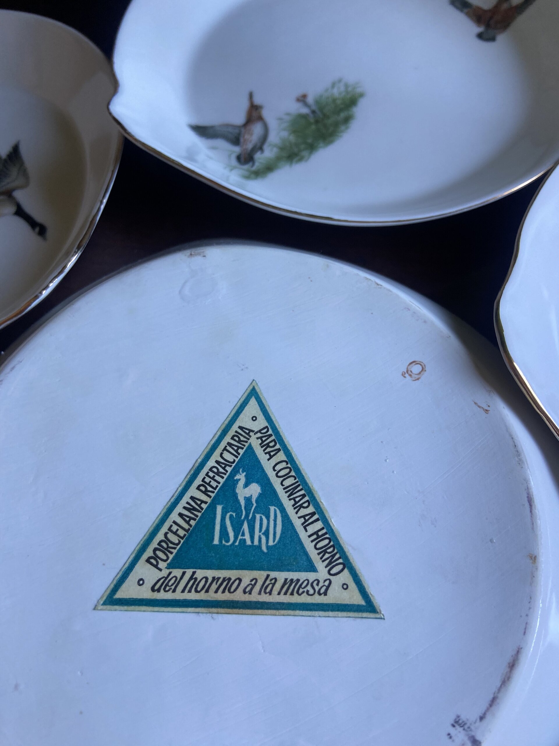 6 fuentes individuales en porcelana refractaria"Isard" - 7