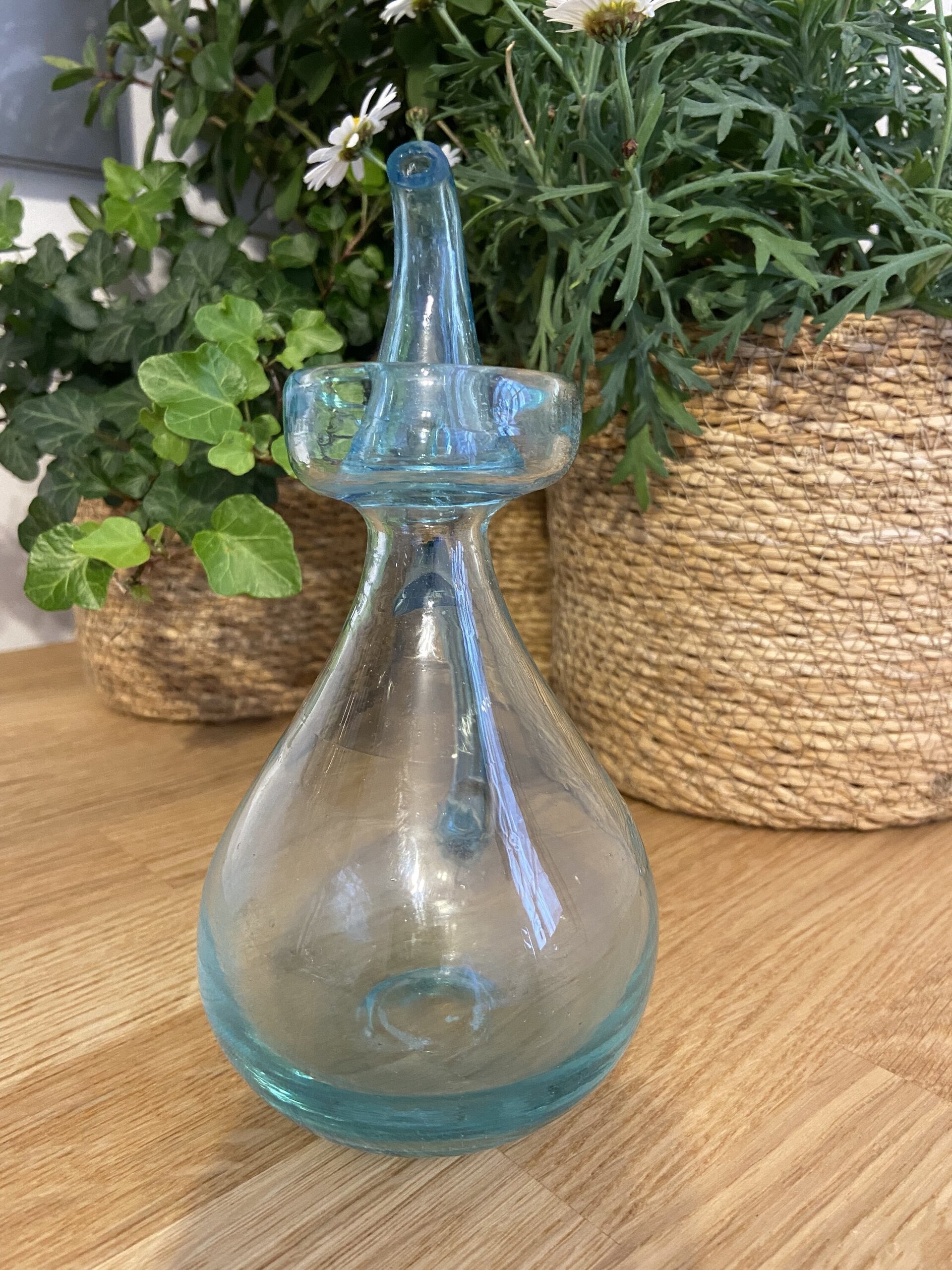 Aceitera en cristal soplado mallorquin "Gordiola". - 4