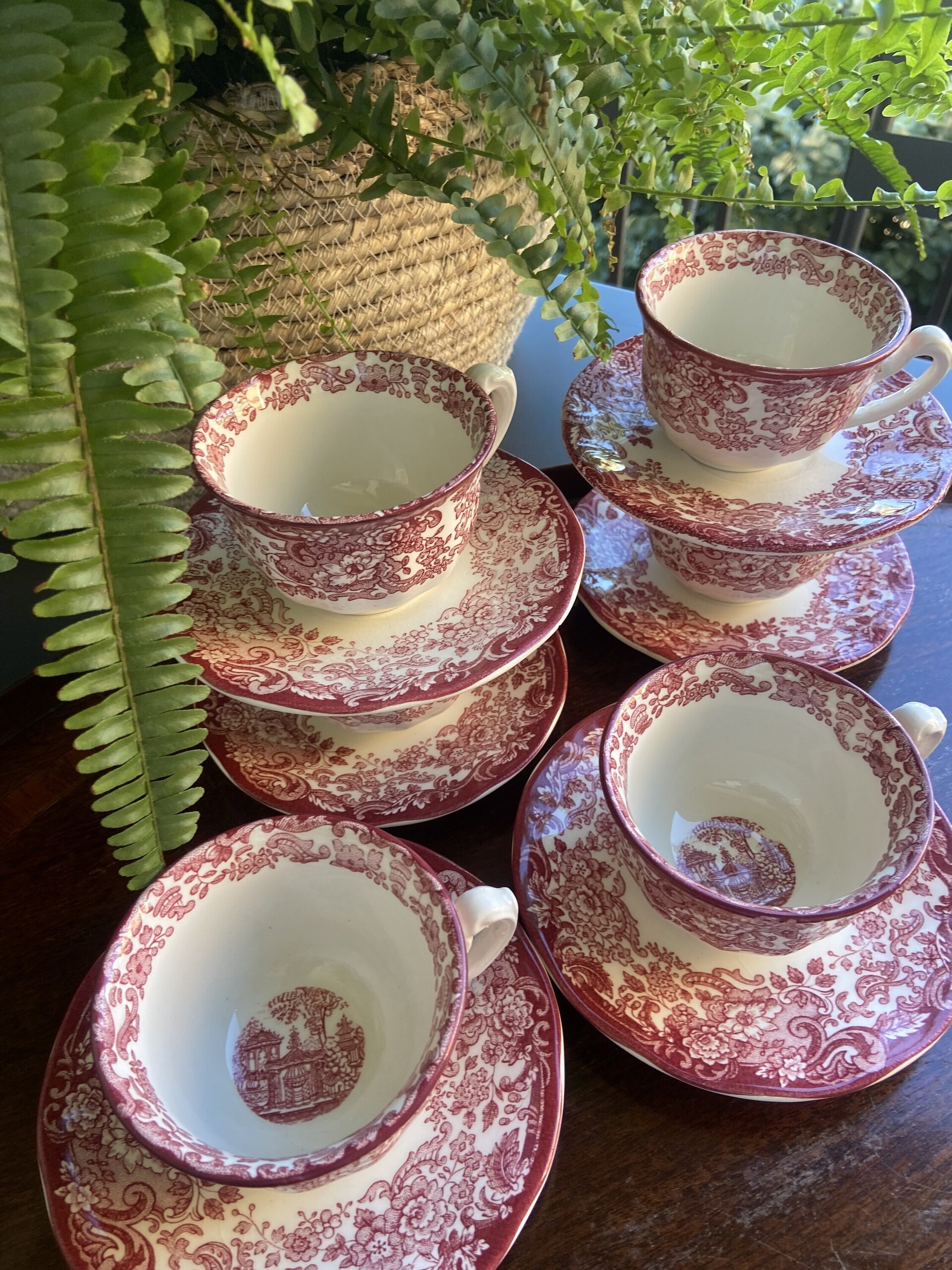 6 tazas de café "La Cartuja de Sevilla" Pickman S.A. (mod. Vistas) - 3