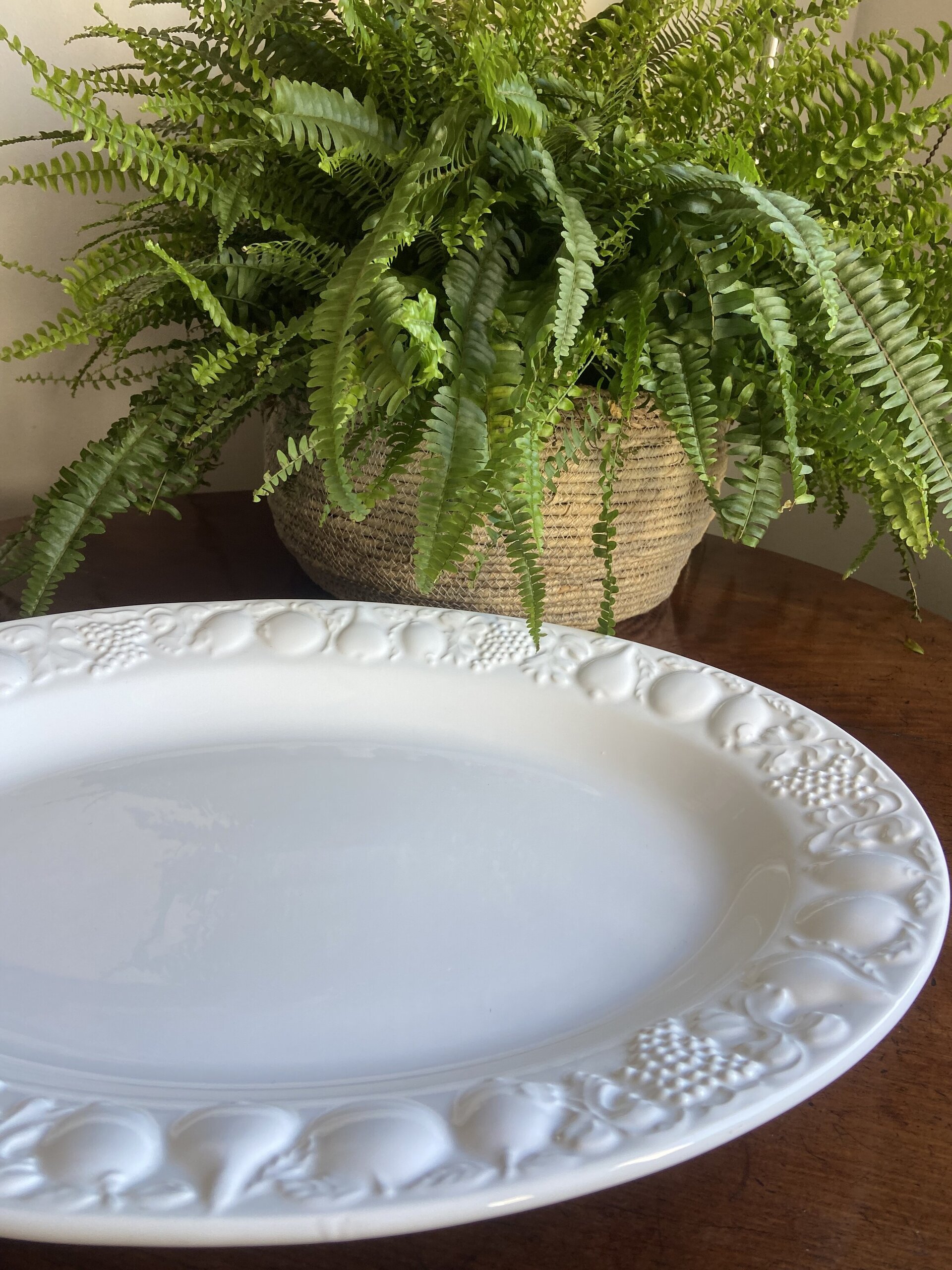 Fuente blanca en cerámica italiana - 4