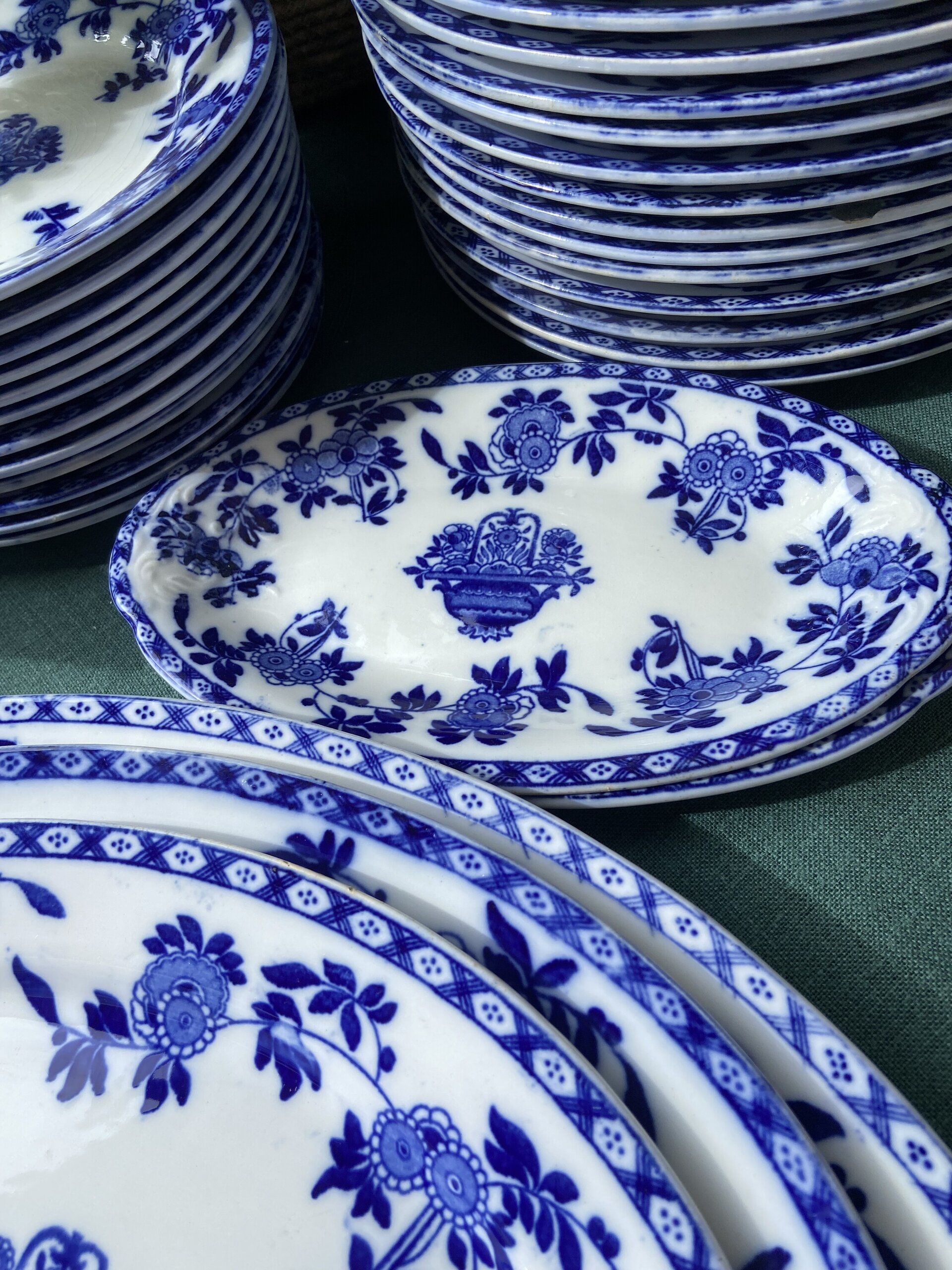 Vajilla en loza "San Juan de Aznalfarache" Sevilla. mod. Tokio - 3