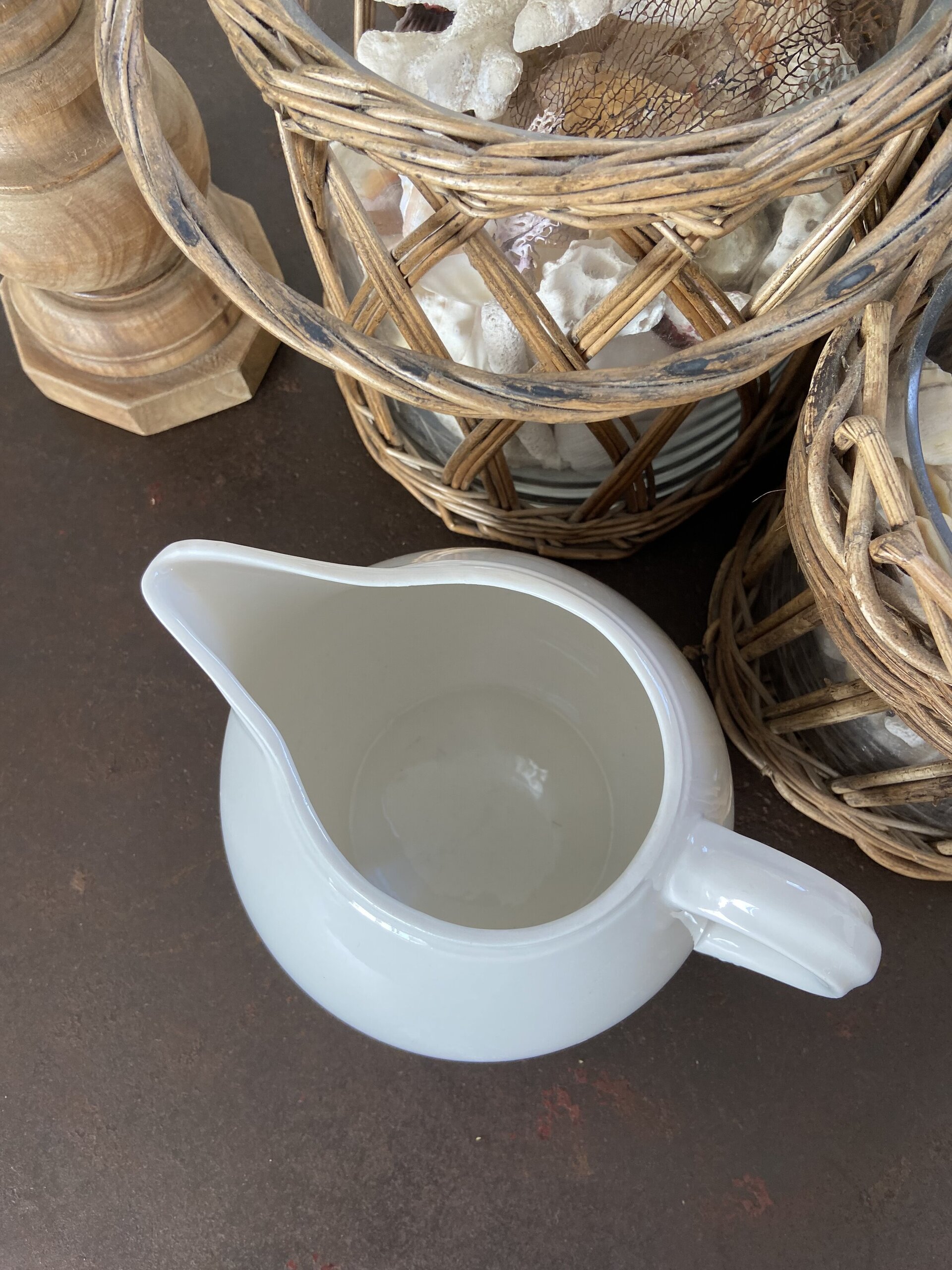Jarra en porcelana blanca - 5