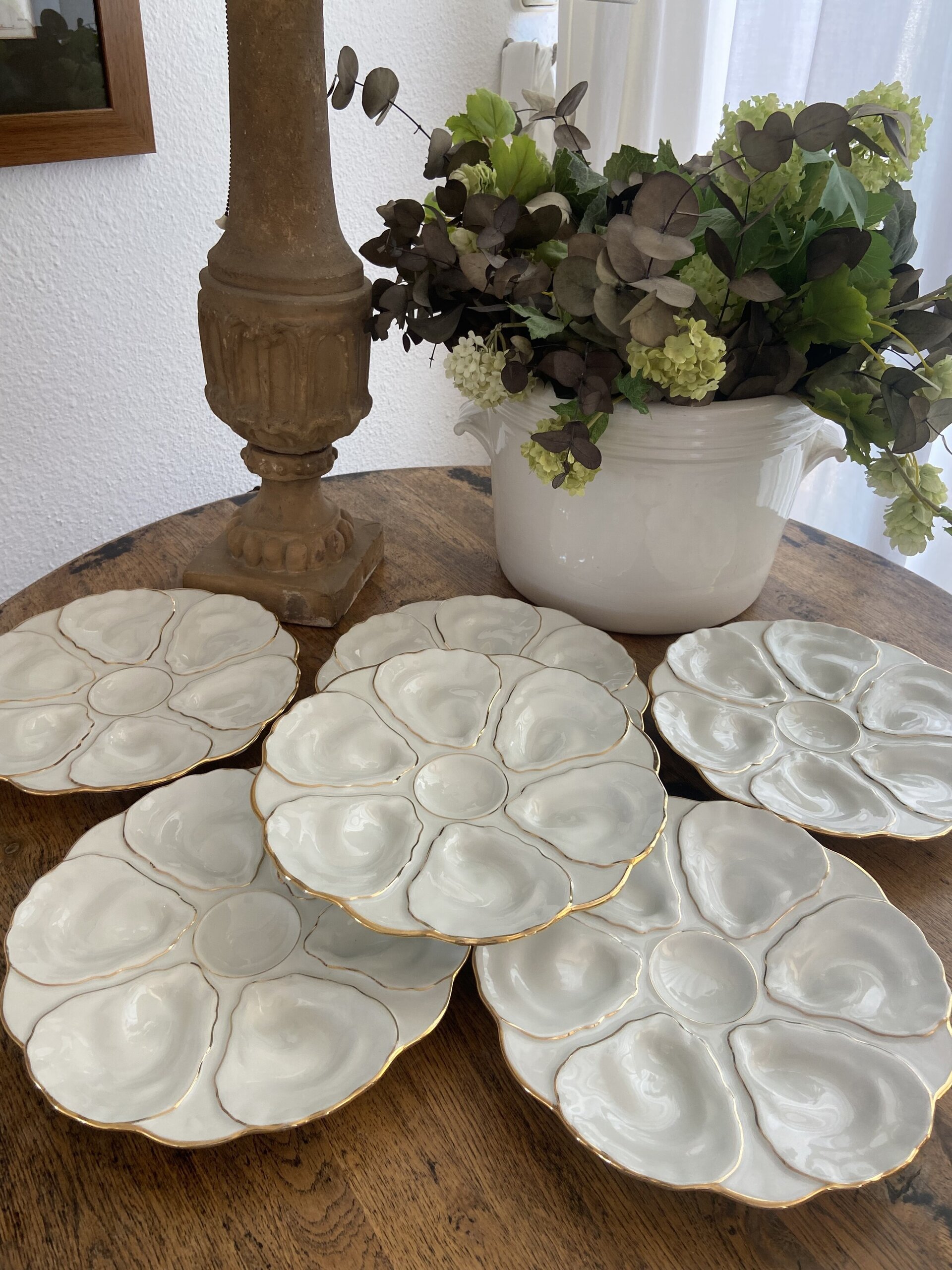 Platos para ostras en prcelana francesa "porcelaine d´art J.R." - 4